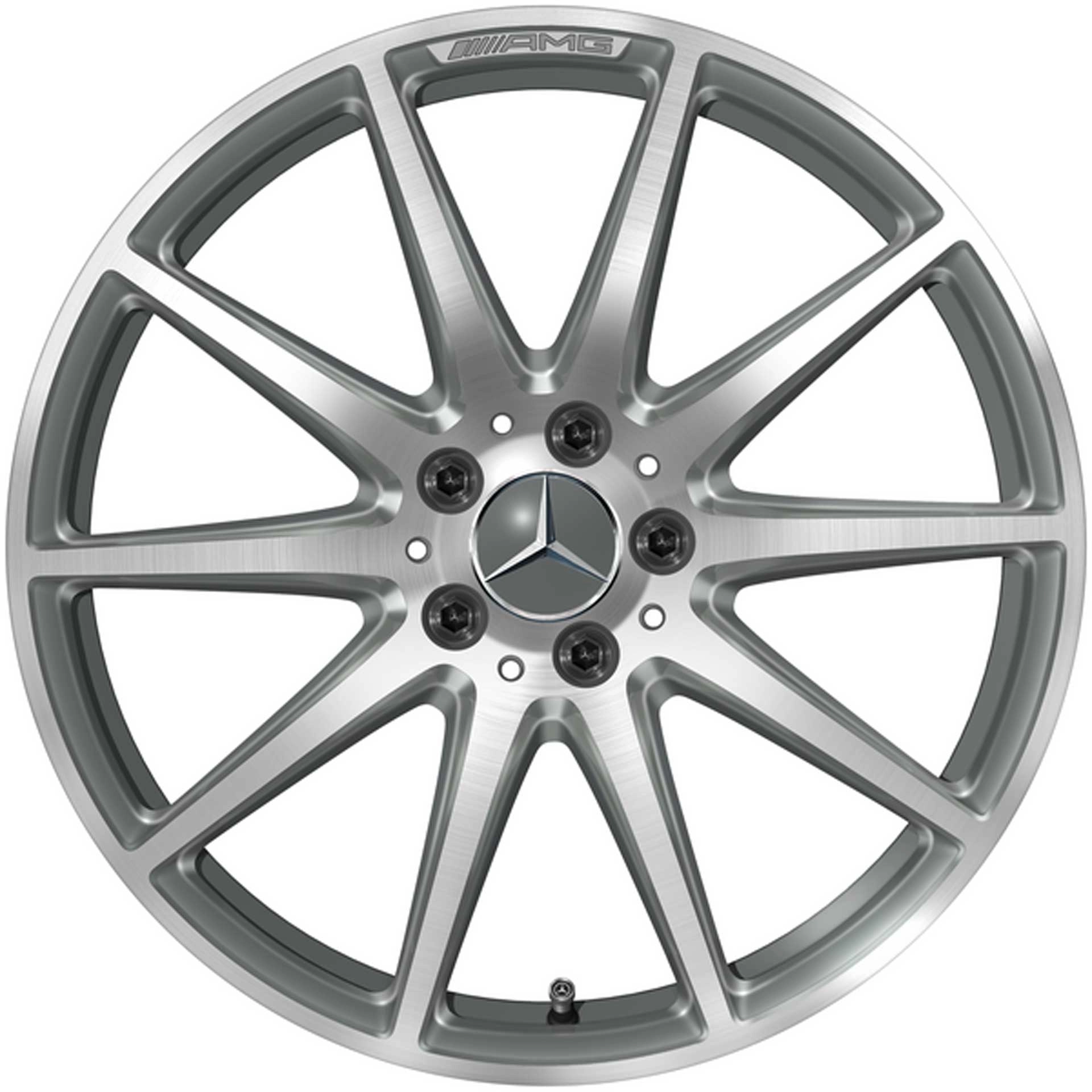Mercedes-AMG 10-Speichen-Rad 19 Zoll Leichtmetallfelge SL R232 titangrau A23240118007X21