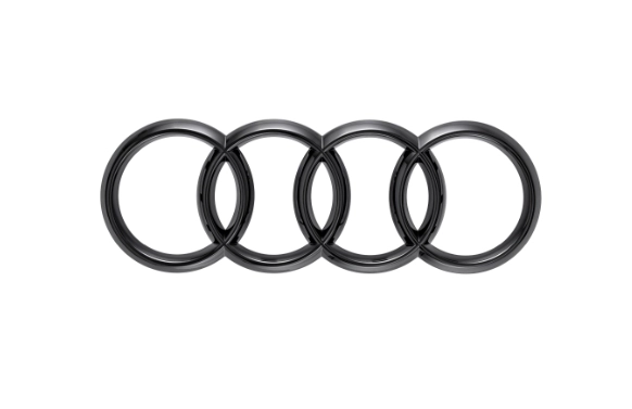 Audi Ringe in Schwarz Front A8 / S8 / Q2 / Q8 4M8071801