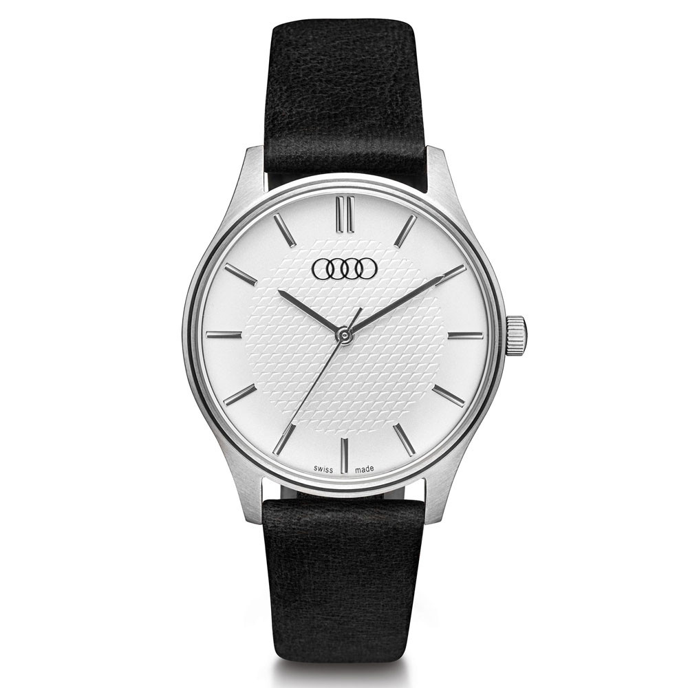 Audi Uhr Damen silber/schwarz Armbanduhr Audi Uhr Damen silber/schwarz Armbanduhr
