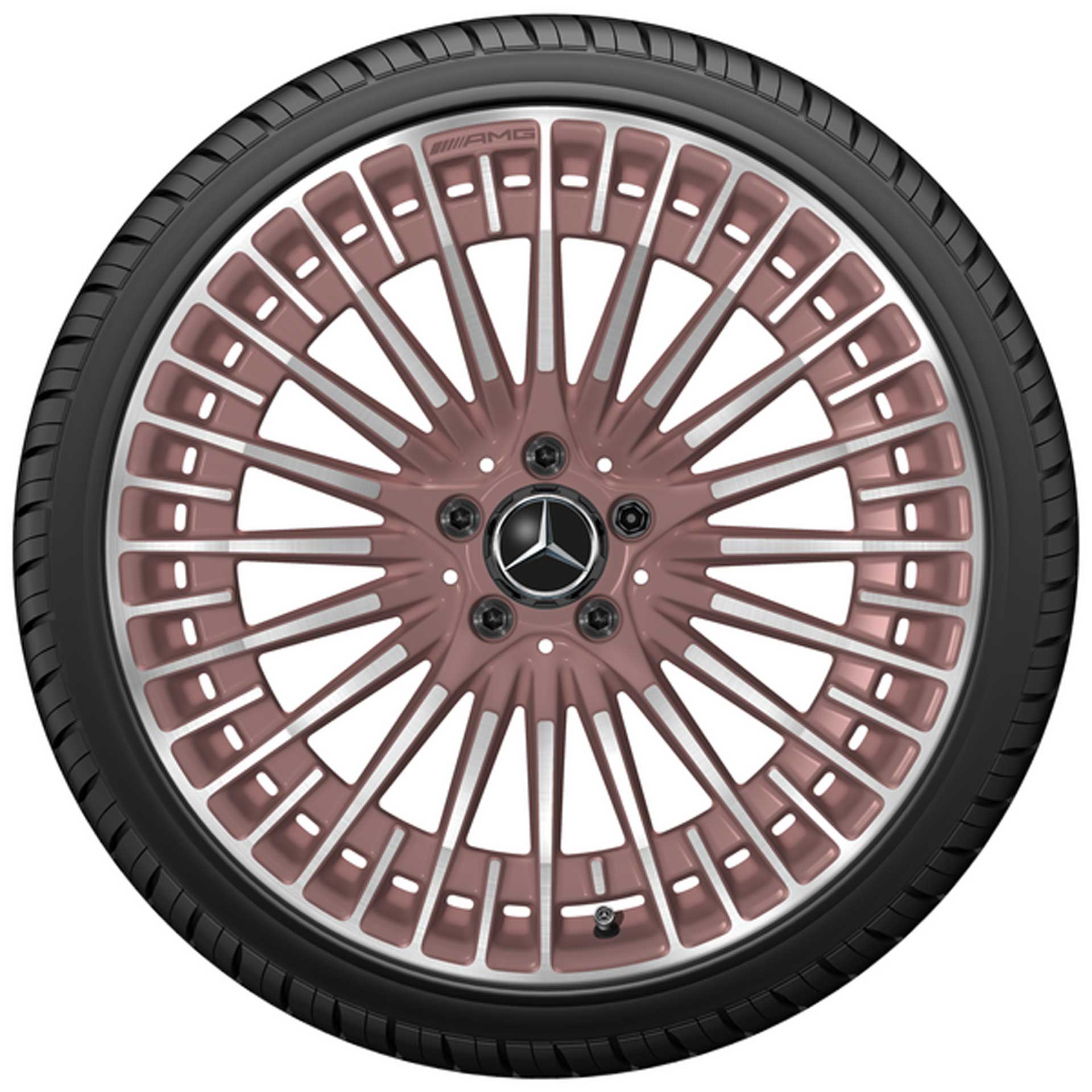 Mercedes-AMG Vielspeichen-Rad 20 Zoll Leichtmetallfelge EQA / EQB kuperfarben