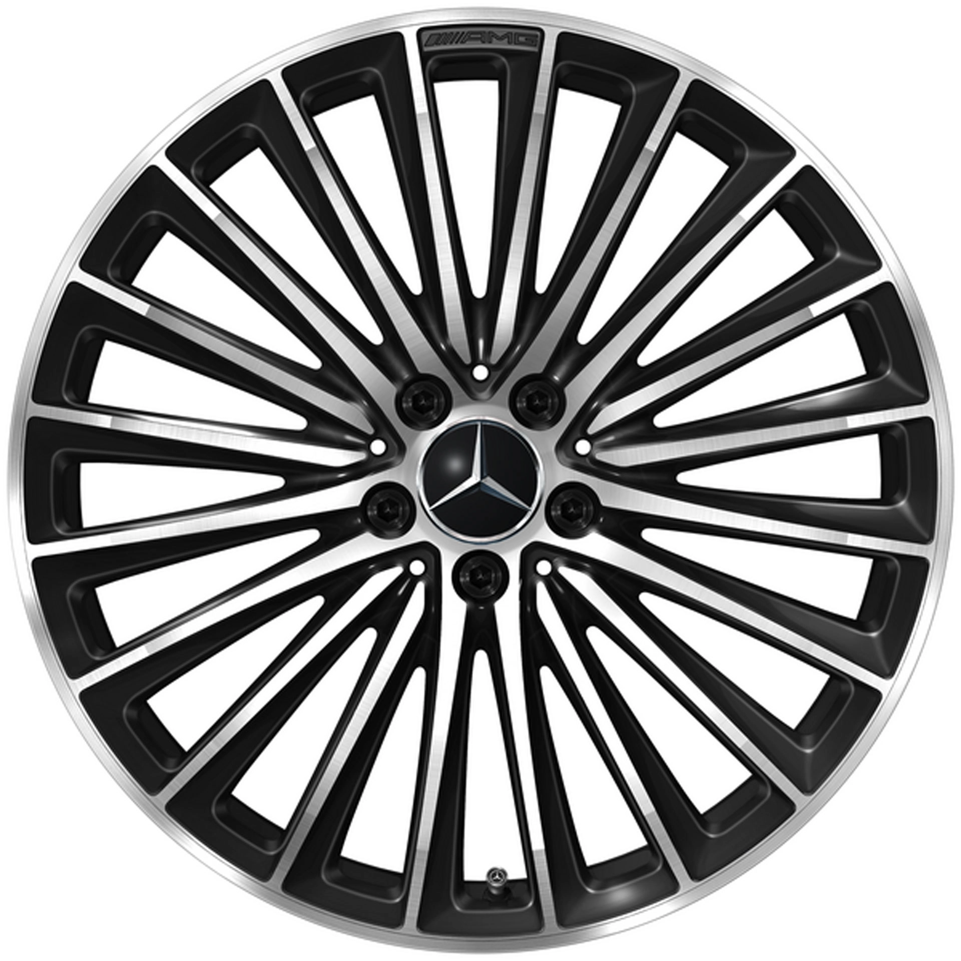 Mercedes-AMG Vielspeichen-Rad 20 Zoll Leichtmetallfelge GLC X254 schwarz glanzgedreht A25440109007X23