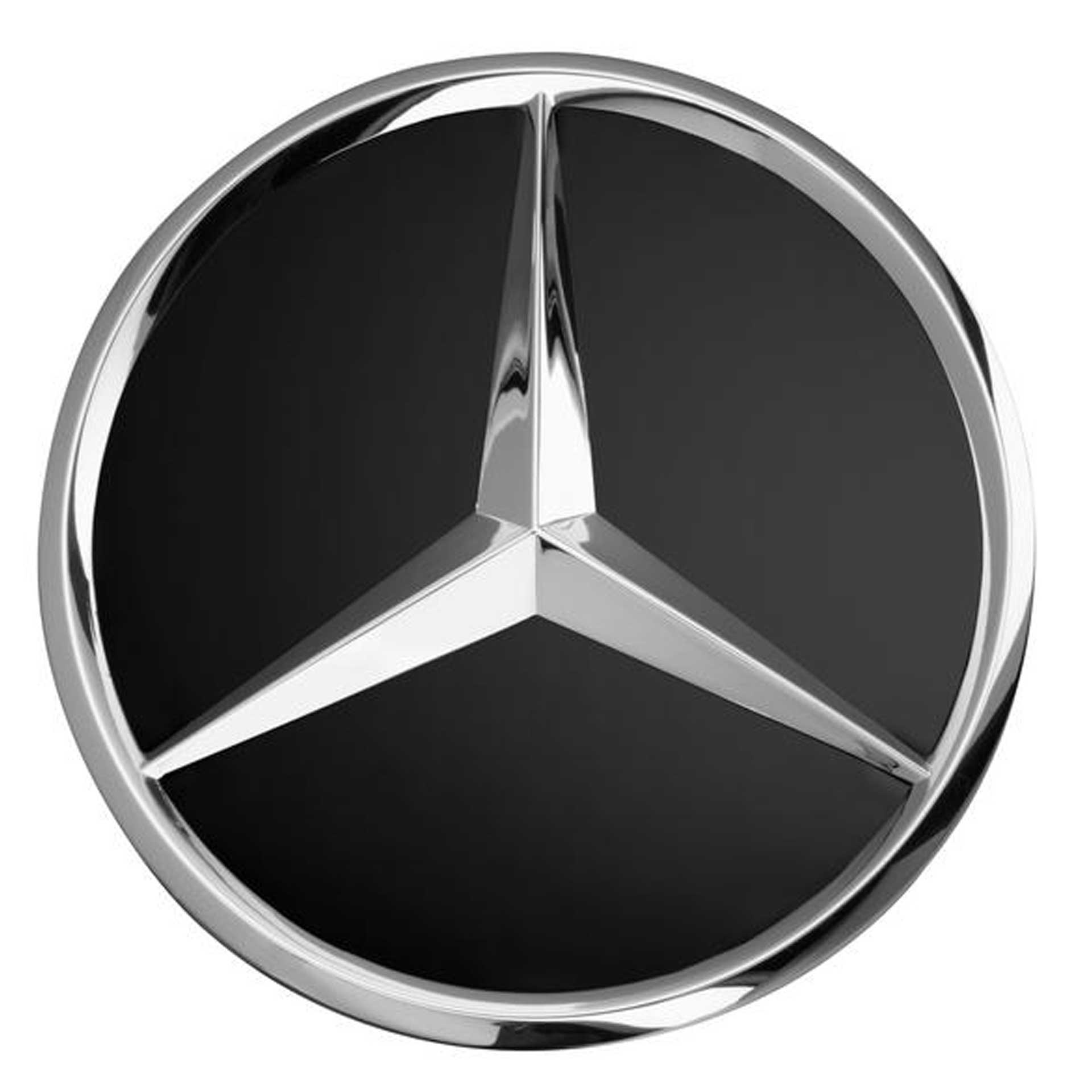 Mercedes-Benz Radnabenabdeckung Stern schwarz 4-teiliger Satz Mercedes-Benz Radnabenabdeckung Stern schwarz 4-teiliger Satz