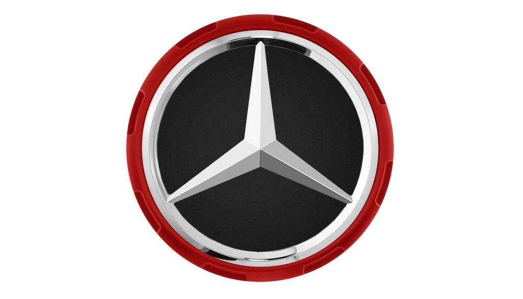 Mercedes-AMG Radnabenabdeckung Zentralverschlussdesign rot A00040009003594