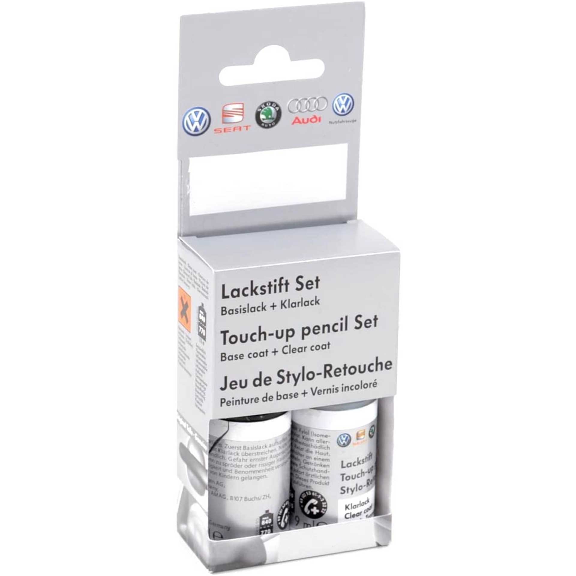 Volkswagen / Audi Lackstift-Set Kobaltblau-Metallic (9 ml Lack / 9 ml Klarlack) Farbcode LZ5Q Volkswagen / Audi Lackstift-Set Kobaltblau-Metallic (9 ml Lack / 9 ml Klarlack) Farbcode LZ5Q