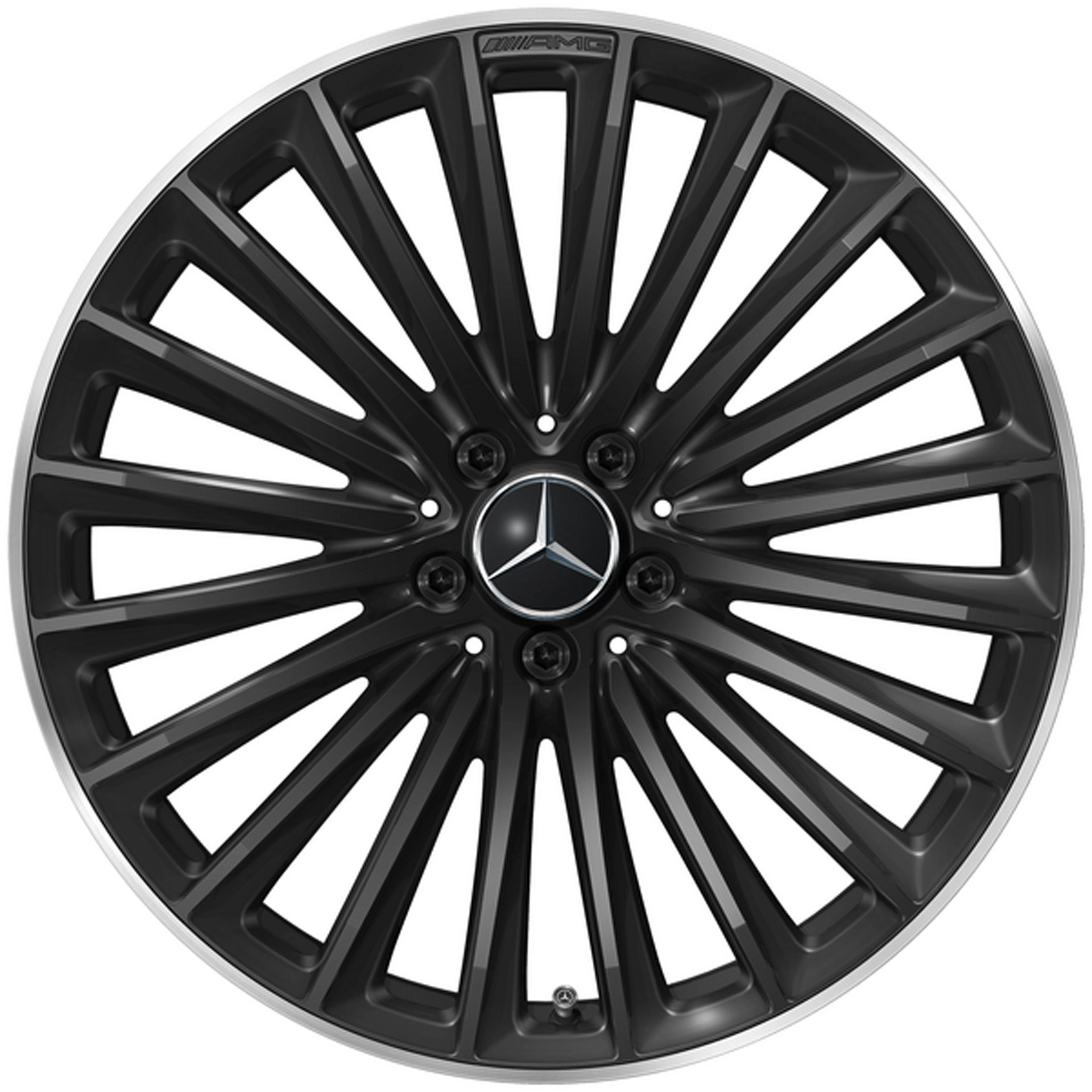 Mercedes-AMG Vielspeichen-Rad 20 Zoll Leichtmetallfelge GLC X254 schwarz glanzgedreht A25440109007X72