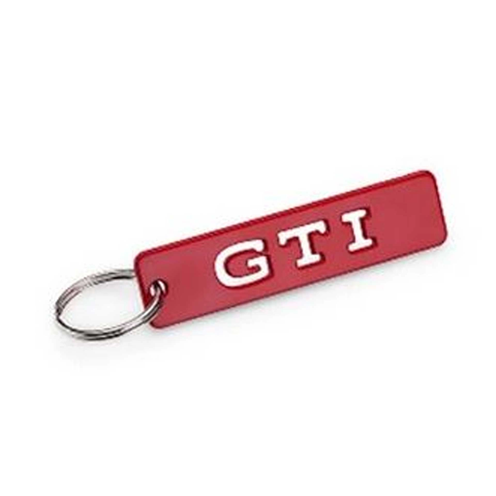 Volkswagen GTI Schlüsselanhänger Metall rot 1H2087010