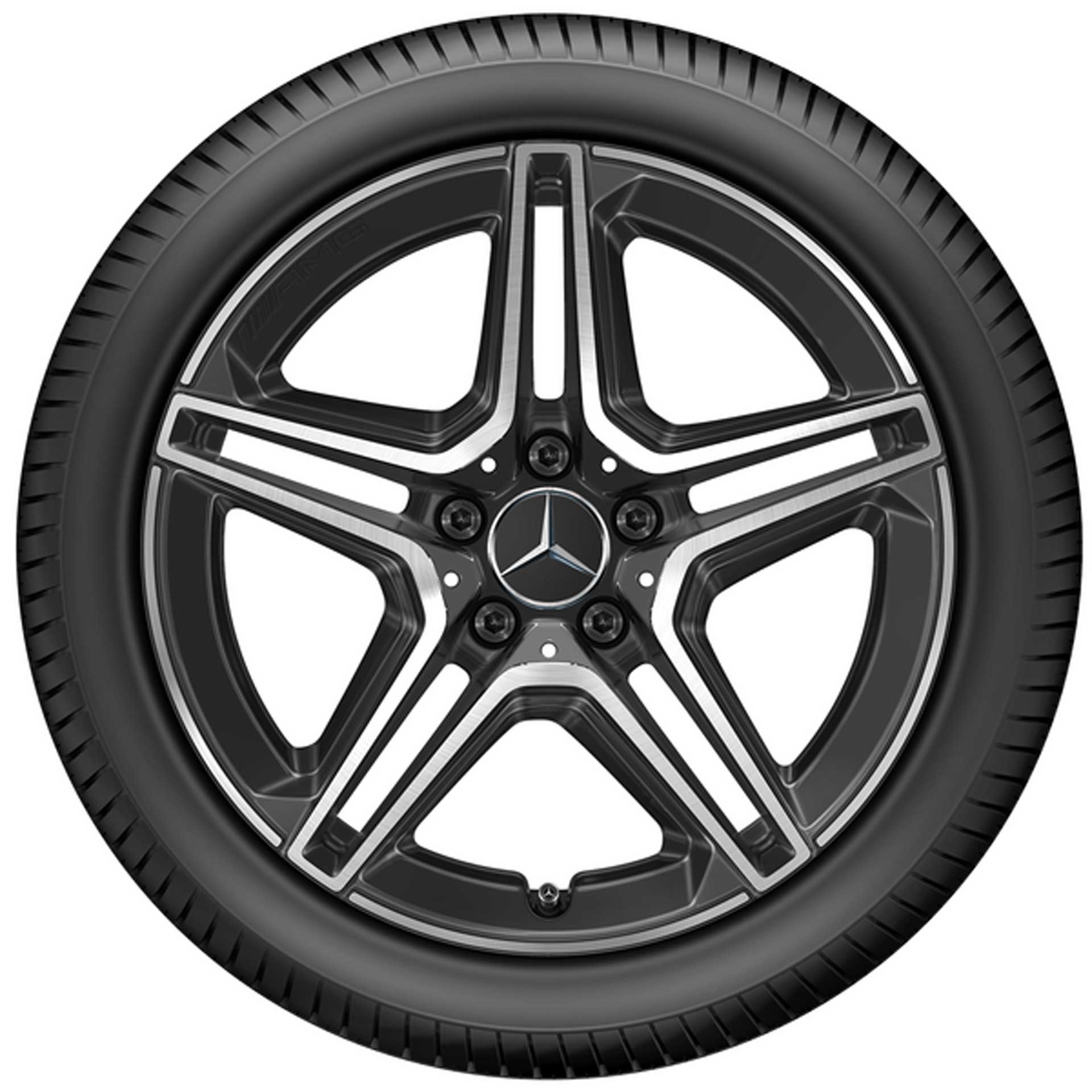 Mercedes-AMG 5-Doppelspeichen-Rad 18 Zoll Leichtmetallfelge für CLA 35 A11840102007X23 Mercedes-AMG 5-Doppelspeichen-Rad 18 Zoll Leichtmetallfelge für CLA 35 A11840102007X23