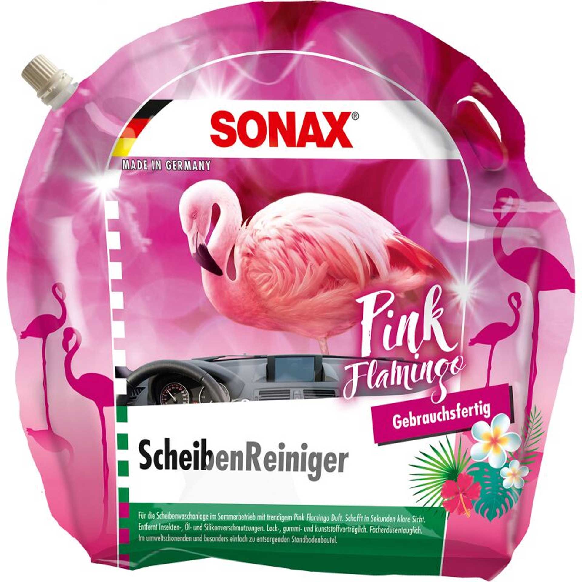 Sonax ScheibenReiniger Pink Flamingo gebrauchsfertig 3 l Standbodenbeutel 03894410