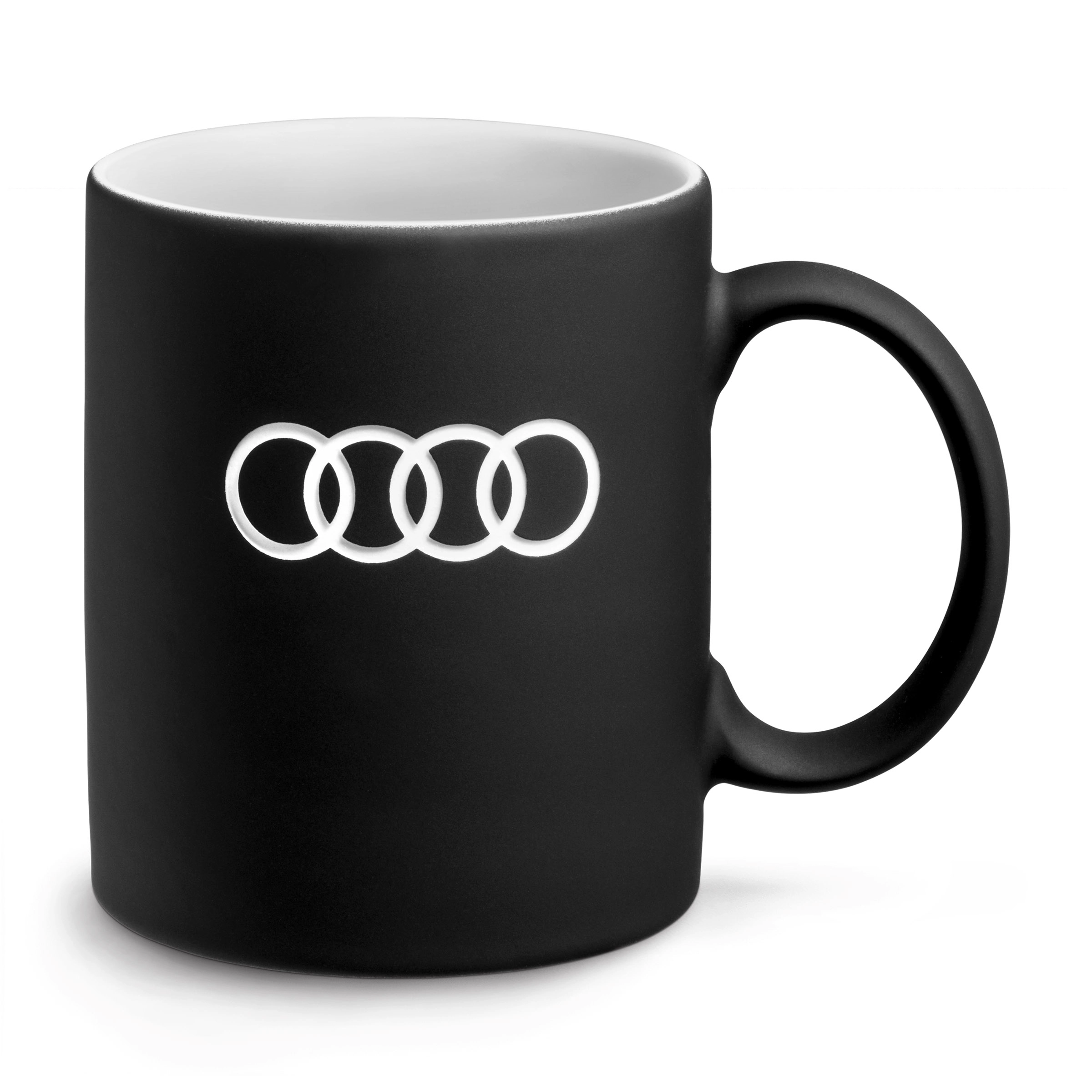 Audi Becher Ringe Kaffeebecher Teetasse Tasse schwarz 3291900500