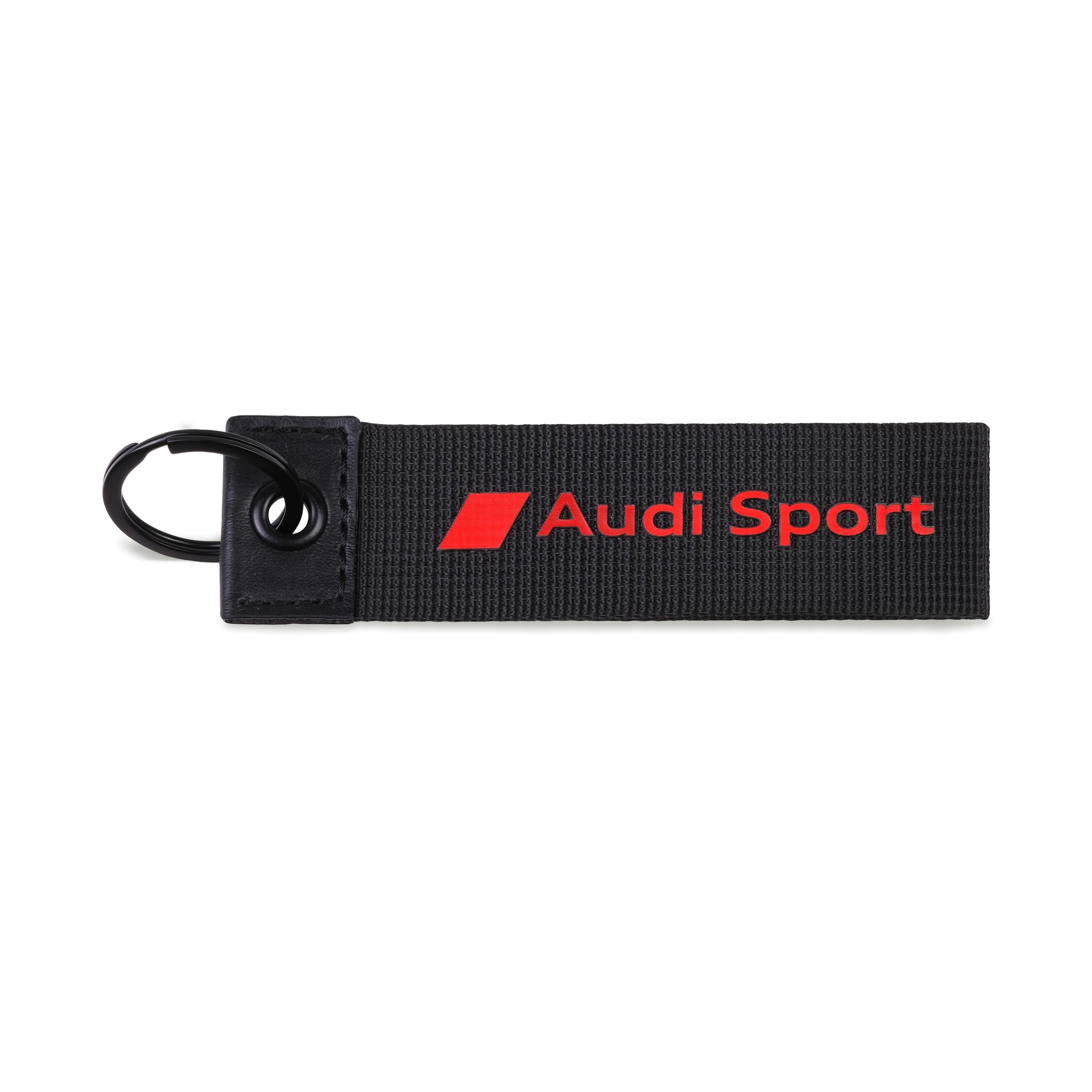 Audi Sport Schlüsselanhänger schwarz/rot 3182200600
