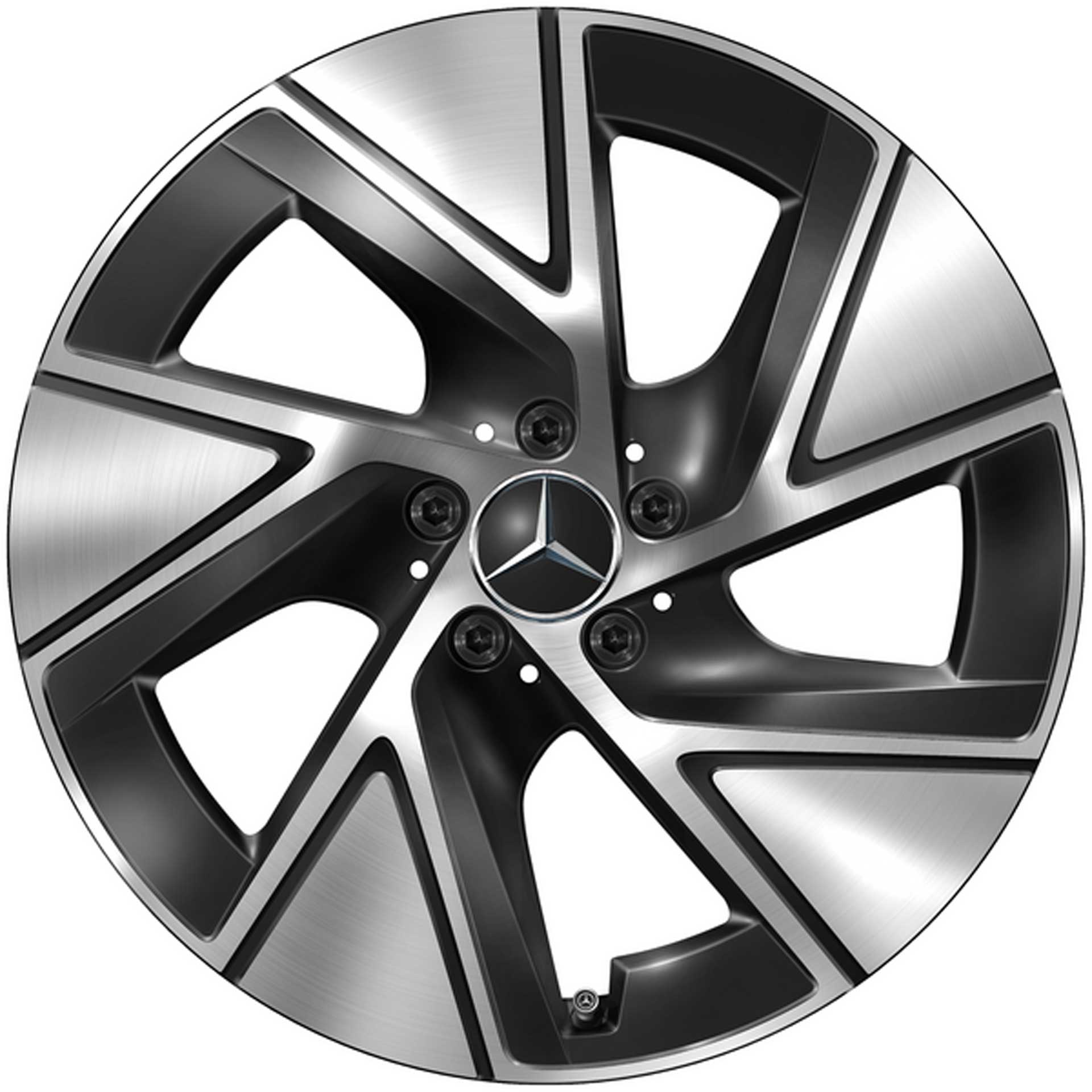 Mercedes-Benz 5-Loch-Rad Aero 19 Zoll Leichtmetallfelge GLC X254 schwarz glanzgedreht A25440152007X23