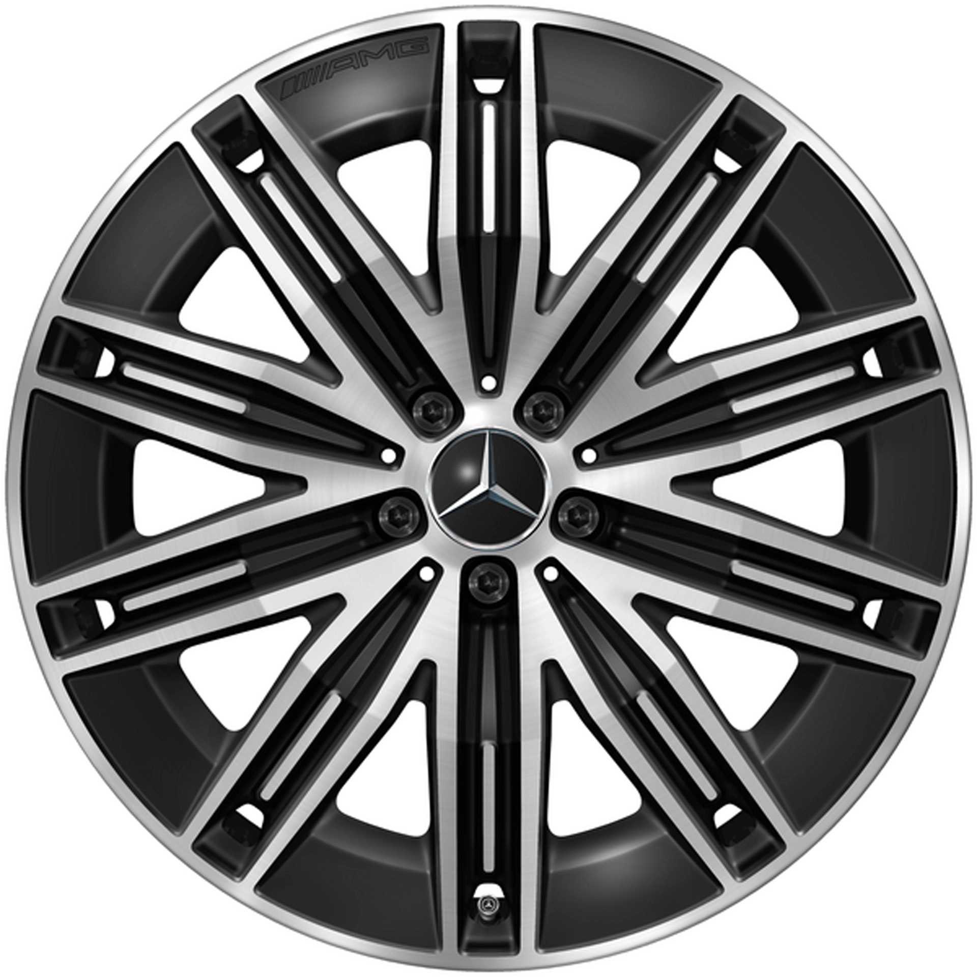 Mercedes-AMG Vielspeichen-Rad 21 Zoll Leichtmetallfelge EQS SUV X296 schwarz A29640116007X23