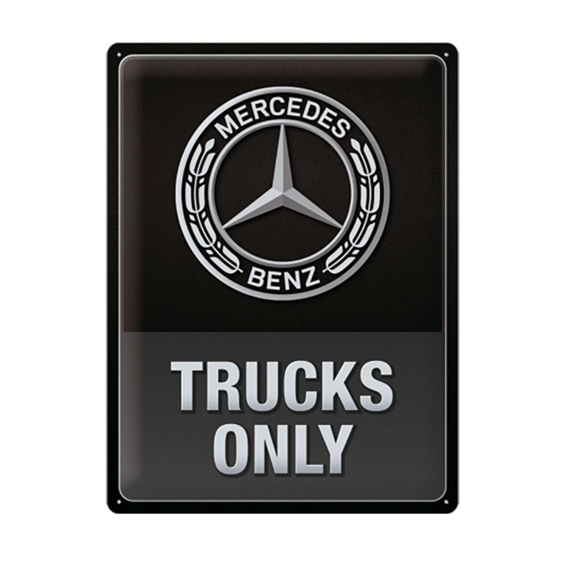 Mercedes-Benz Nostalgie-Schild - Nur für Trucks MBTL0080