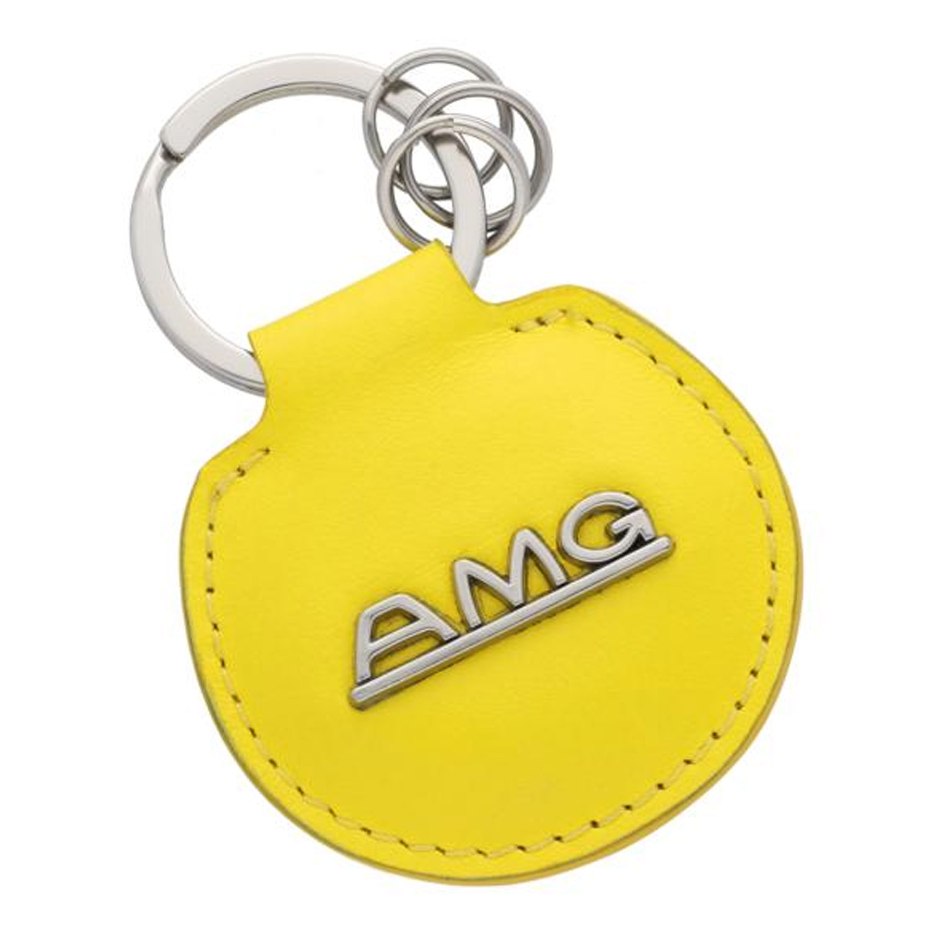 Mercedes-AMG Schlüsselanhänger Classic gelb/silberfarben B66959352