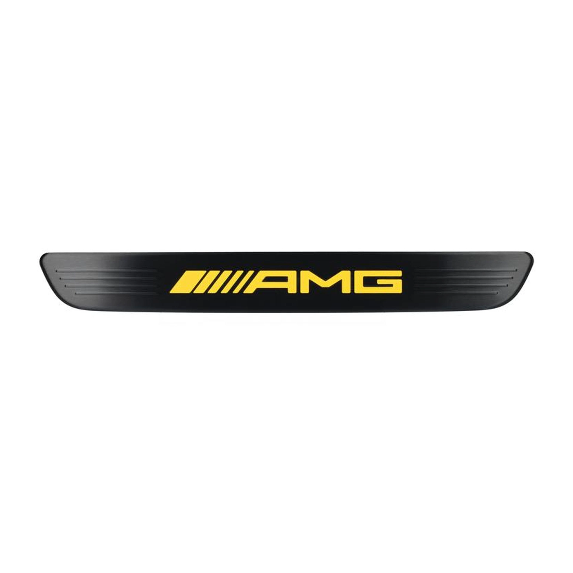 Mercedes-AMG Wechselcover für beleuchtete Einstiegsleisten vorne 2-teilig schwarz/gelb A2236804507