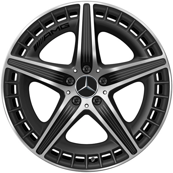 Mercedes-AMG EQE SUV X294 21 Zoll Leichtmetallfelge schwarz matt glanzgedreht A29440114007X36