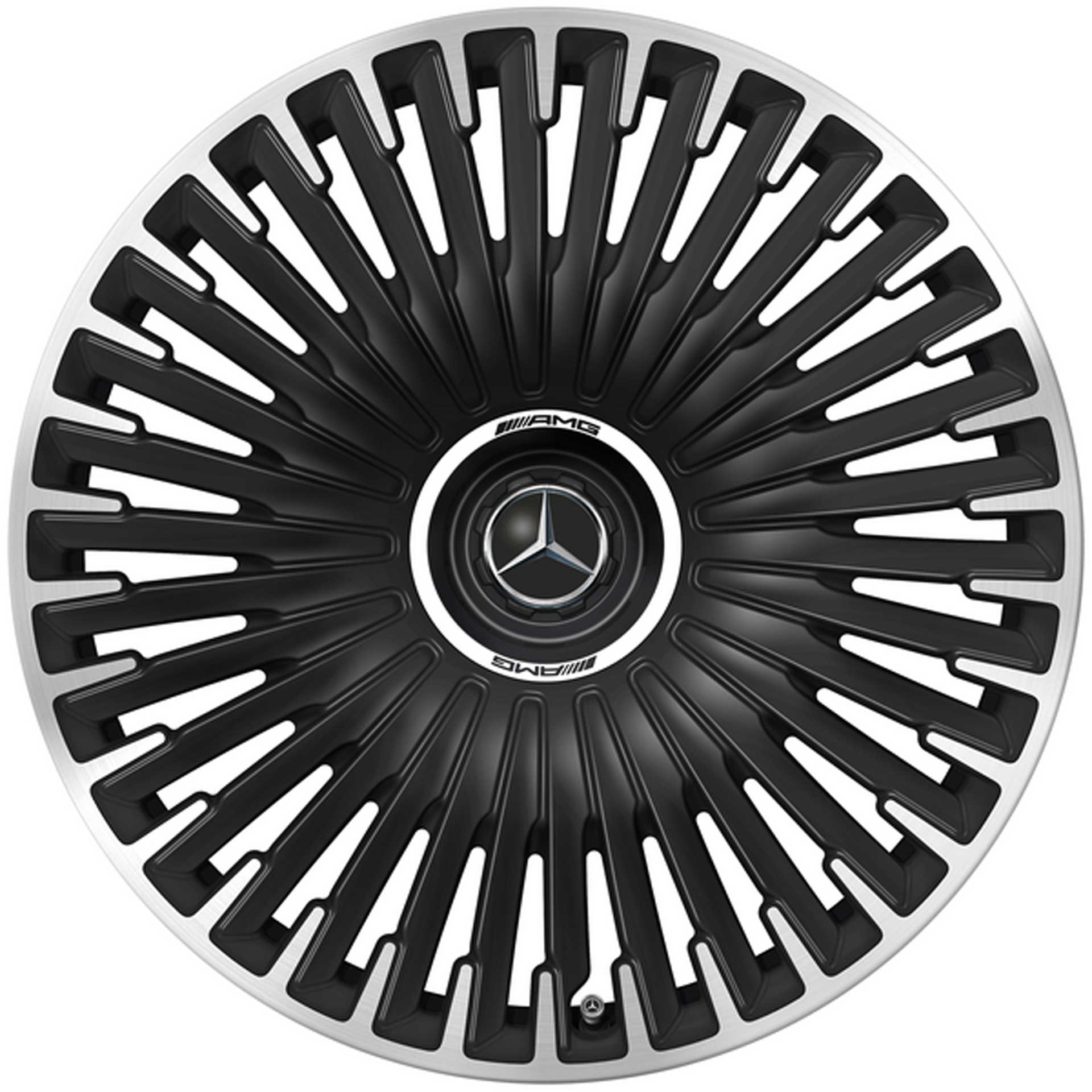 Mercedes-AMG Vielspeichen-Rad 21 Zoll Leichtmetallfelge EQE schwarz glanzgedreht A29540132007X71