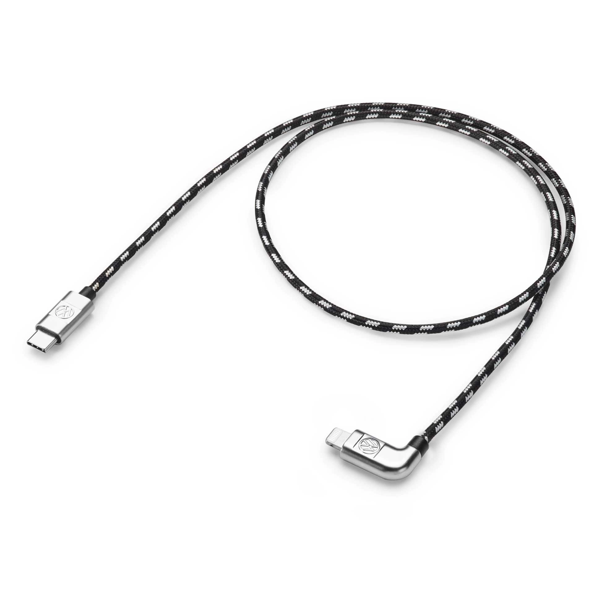 Volkswagen Anschlusskabel Ladekabel USB-C auf Apple Lightning 70 cm 000051446BB