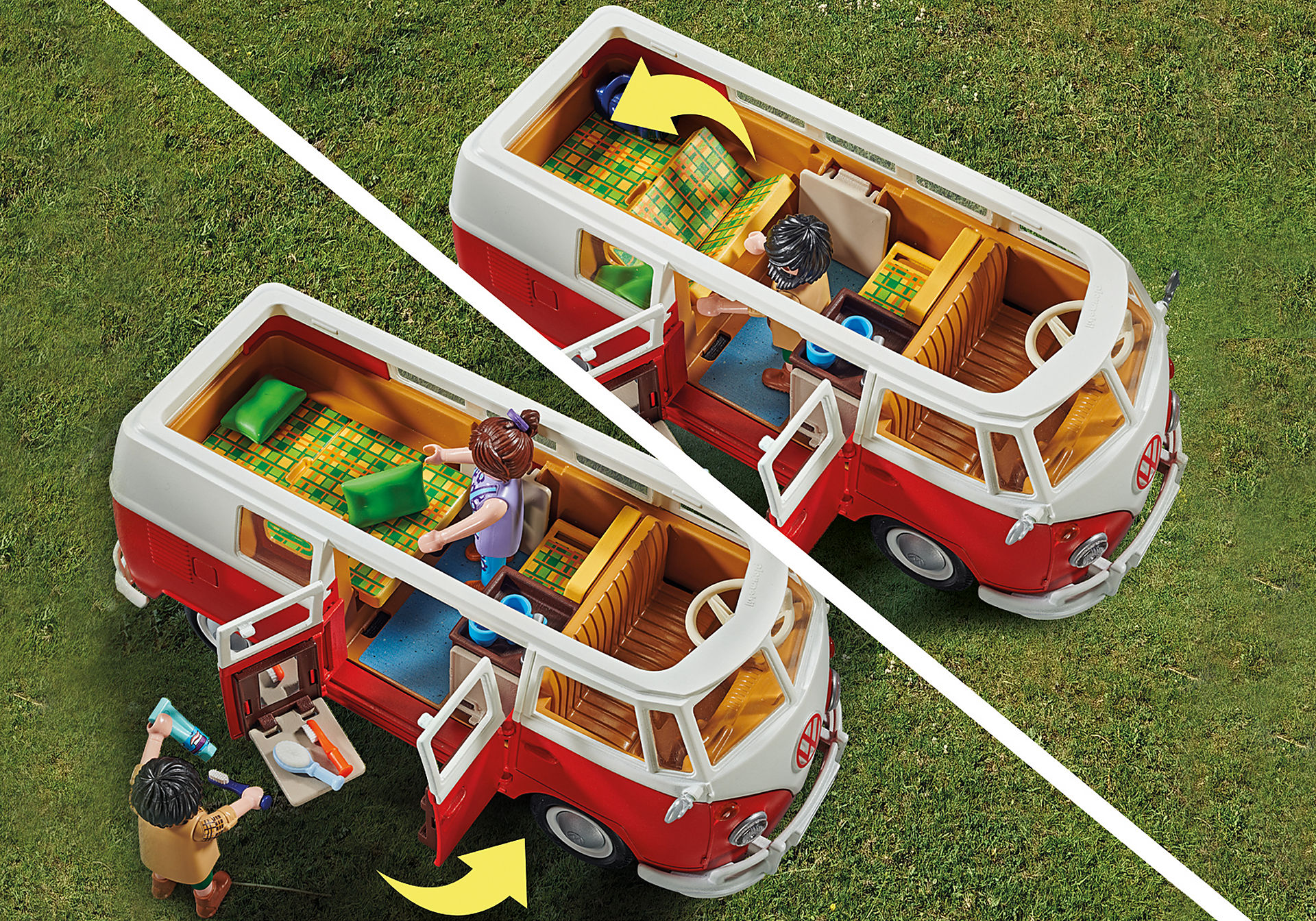Volkswagen T1 Bulli Camping Bus Playmobil 70176 Urlaubsreise