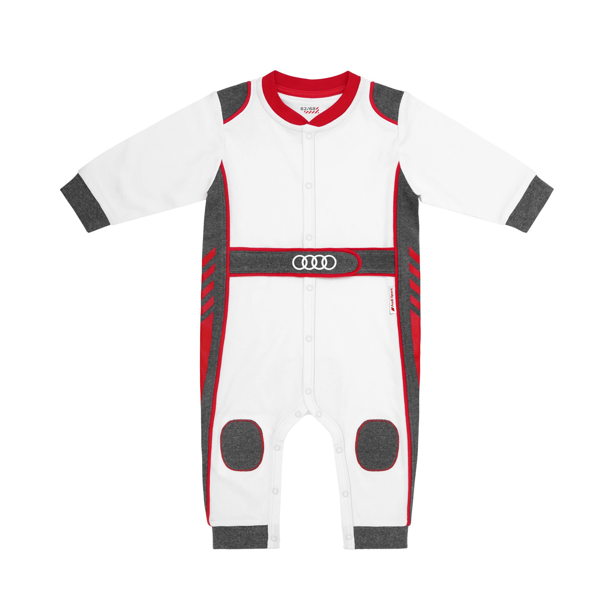 Audi Sport Baby Body Racing weiß/rot/grau Baumwolle Größe 62/68 3202200301