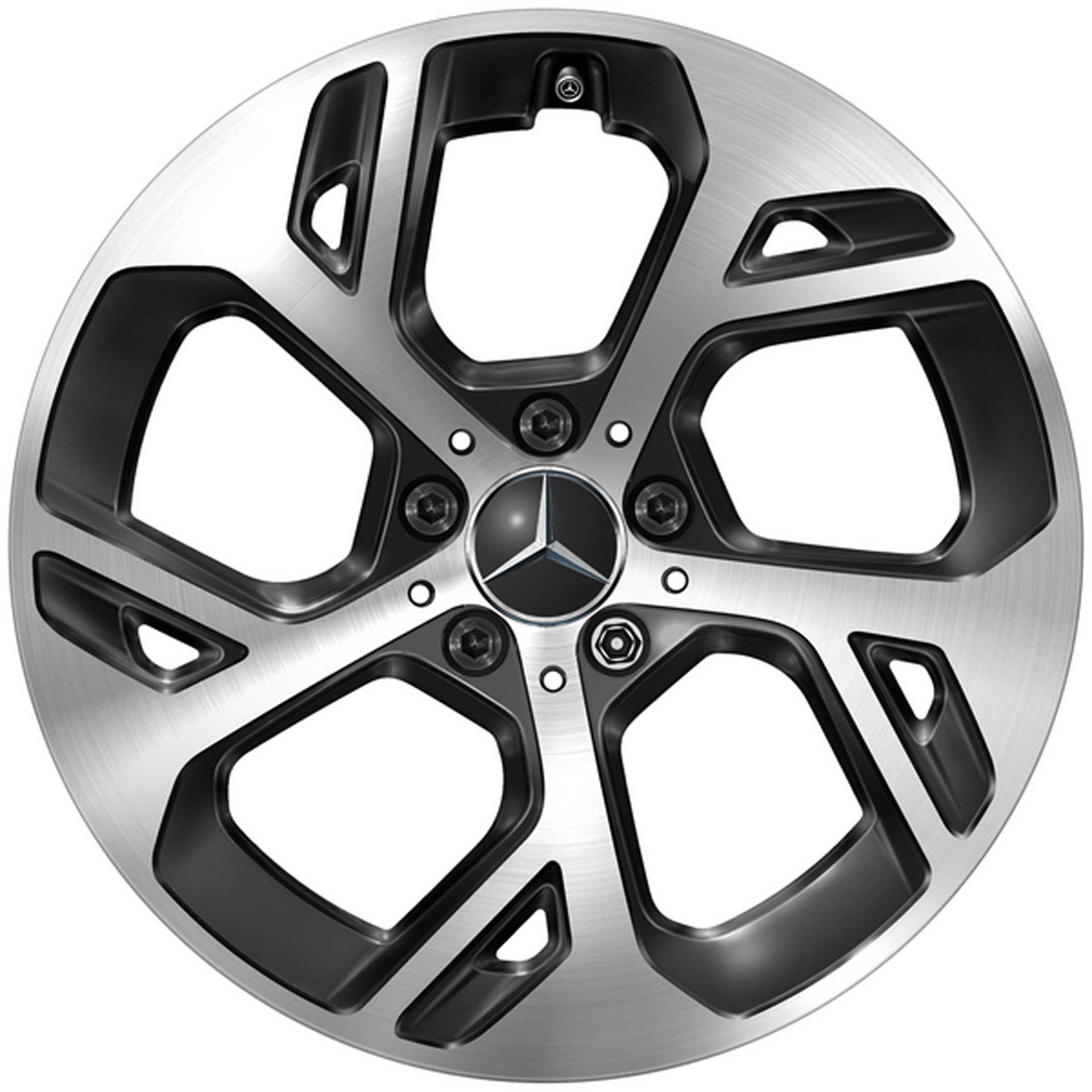 Mercedes-Benz 5-Speichen-Rad 18 Zoll Leichtmetallfelge GLC X254 schwarz glanzgedreht A25440147007X23