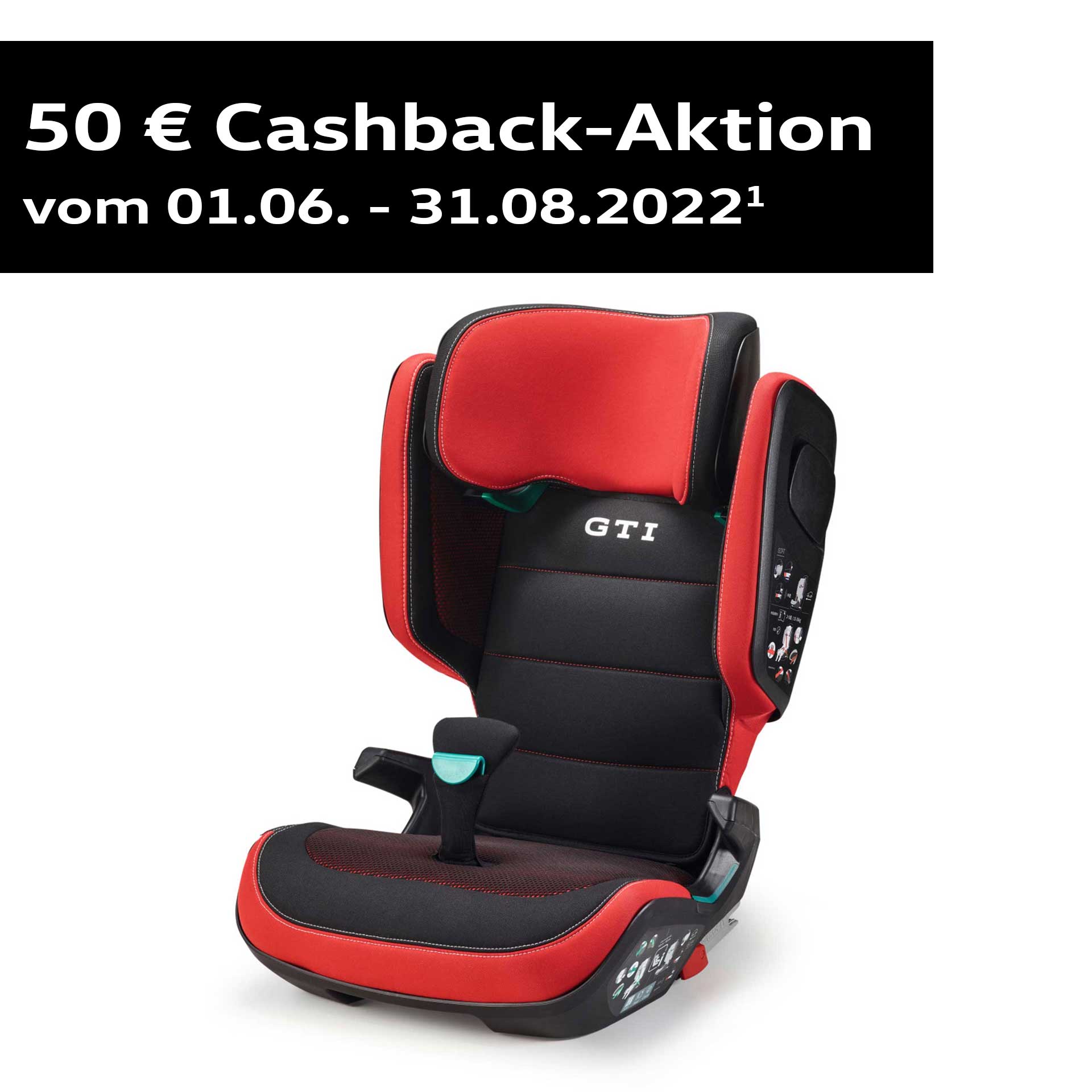 Volkswagen Kindersitz GTI Design i-Size ISOFIX ISOFIT Kidfix | 50 € Cashback 5HV019906