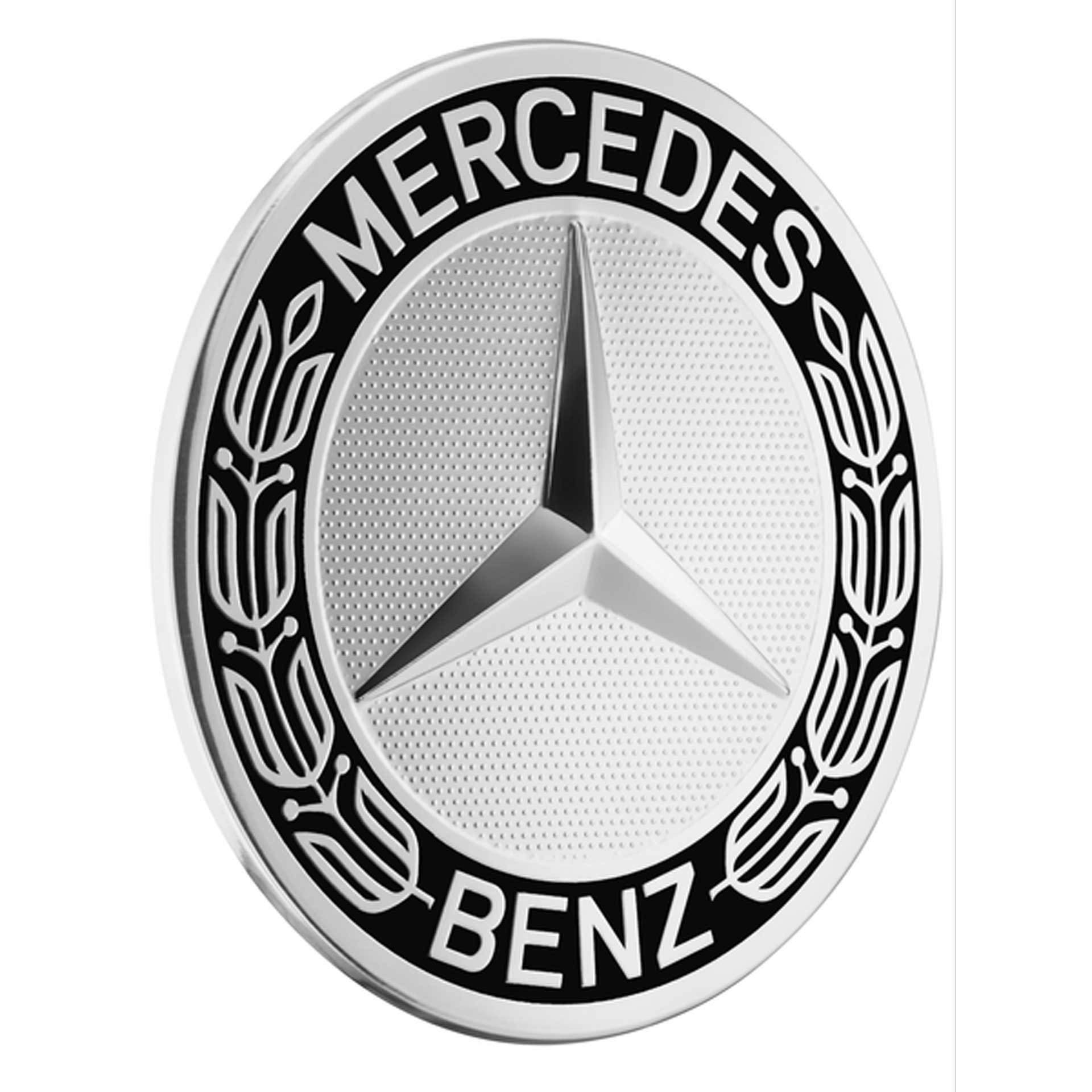 Mercedes-Benz Radnabenabdeckung Stern mit Lorbeerkranz schwarz A17140001259040