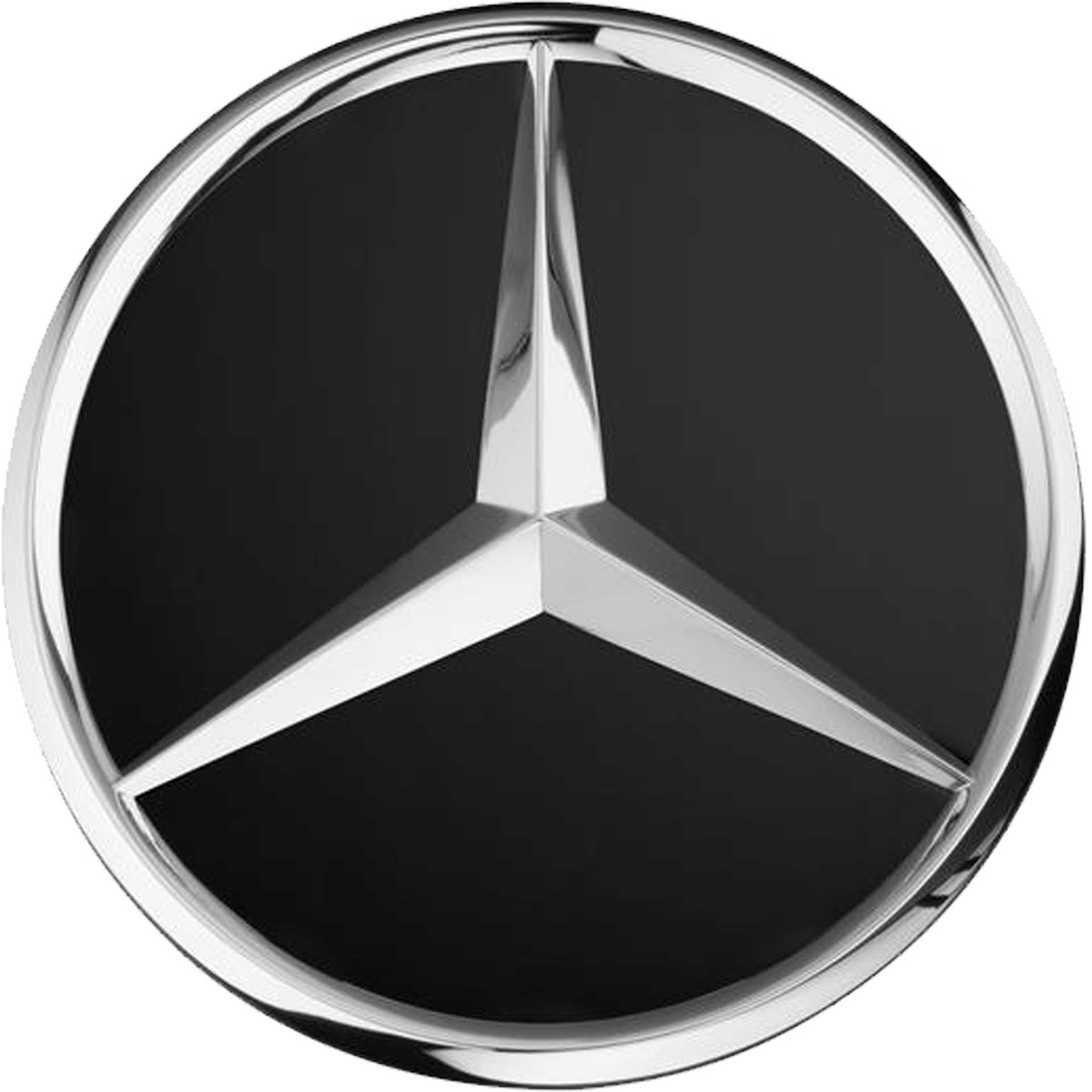 Mercedes-Benz Radnabenabdeckung Stern schwarz matt