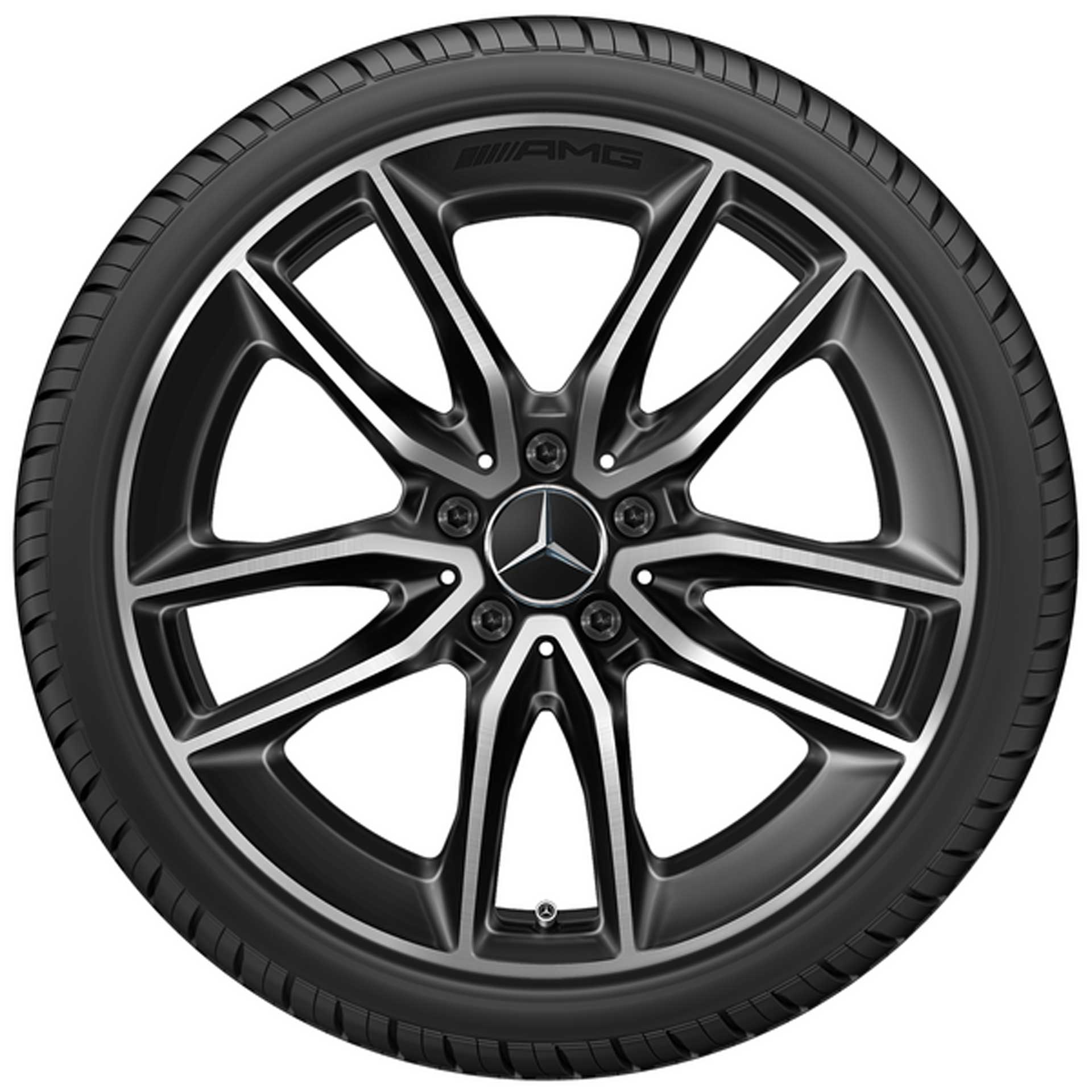 Mercedes-AMG 5-Doppelspeichen-Rad 19 Zoll Leichtmetallfelge für CLA 35 A11840104007X23