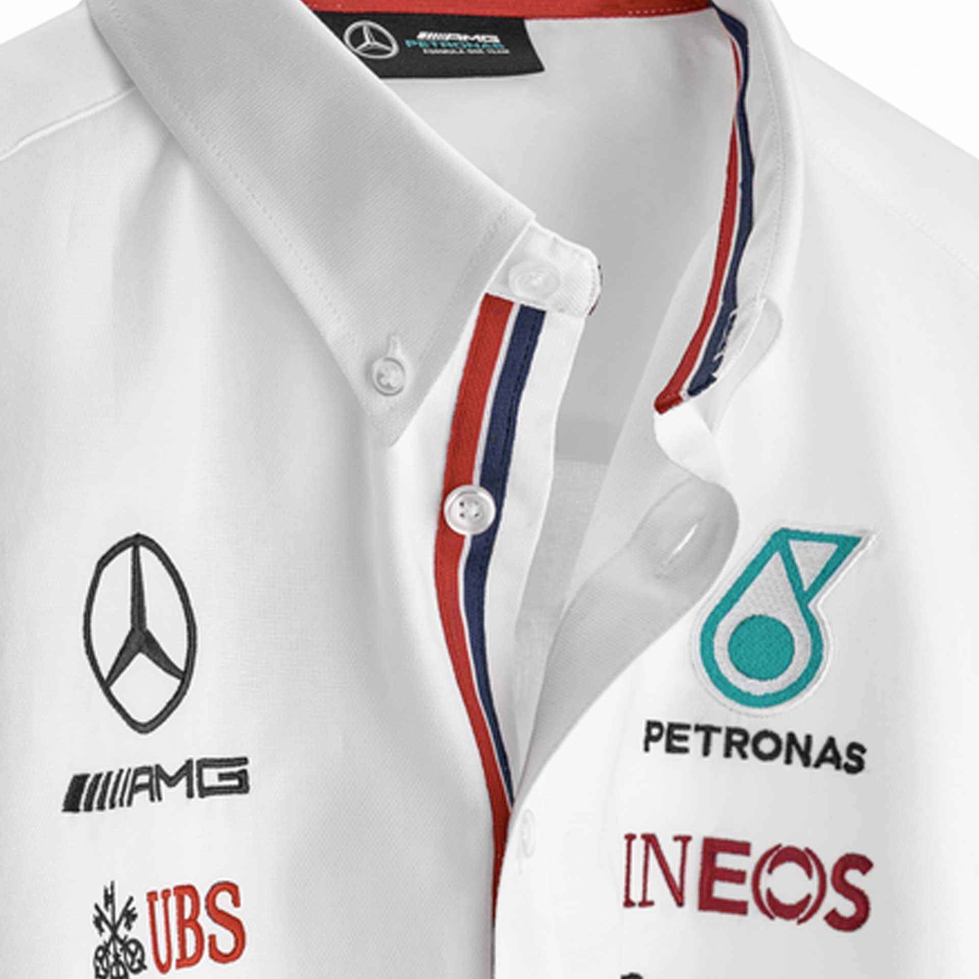 Mercedes-AMG Hemd Herren kurzarm weiss Petronas Motorsport-Collection Größe XS B67997720