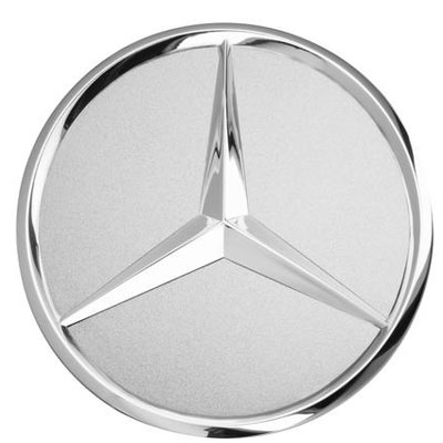 Mercedes-Benz Radnabenabdeckung  Stern erhaben silber