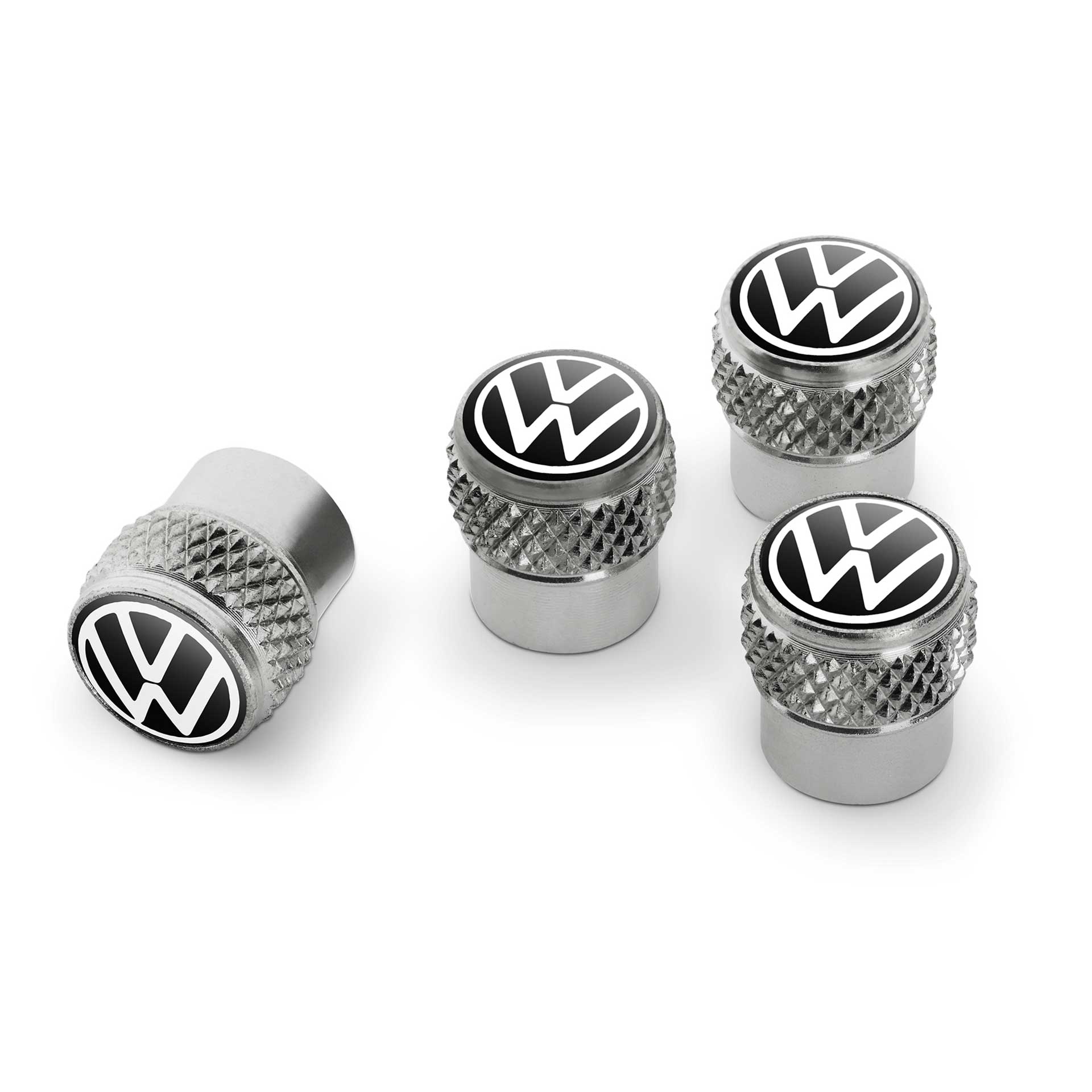 Volkswagen Ventilkappen New Volkswagen Design Logo 4 Stück 000071215D Volkswagen Ventilkappen New Volkswagen Design Logo 4 Stück 000071215D
