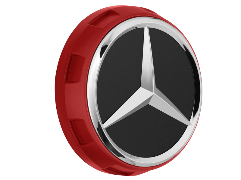 Mercedes-AMG Radnabenabdeckung Zentralverschlussdesign rot