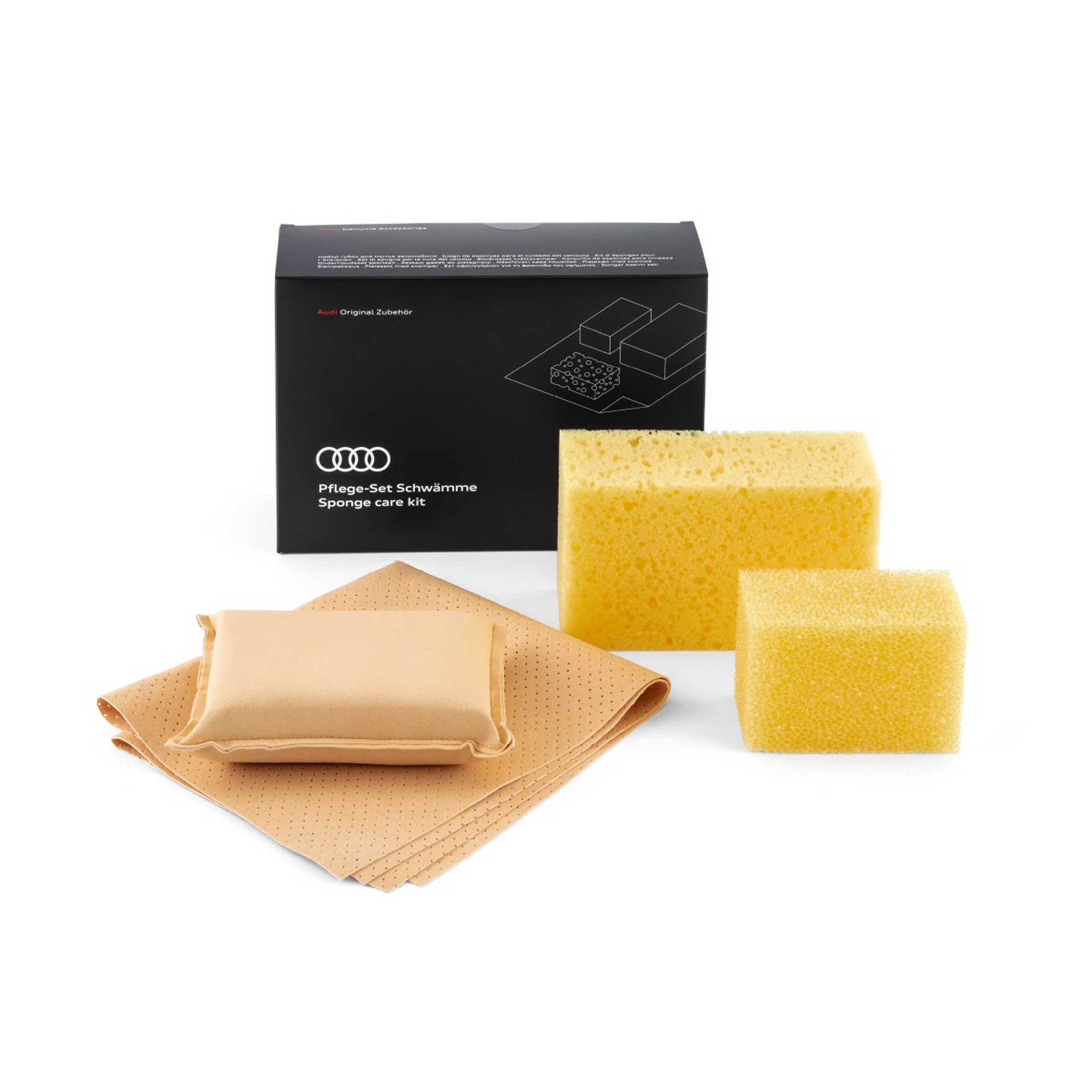 Audi Schwamm Pflege-Set Reinigungsschwämme 4-teilig