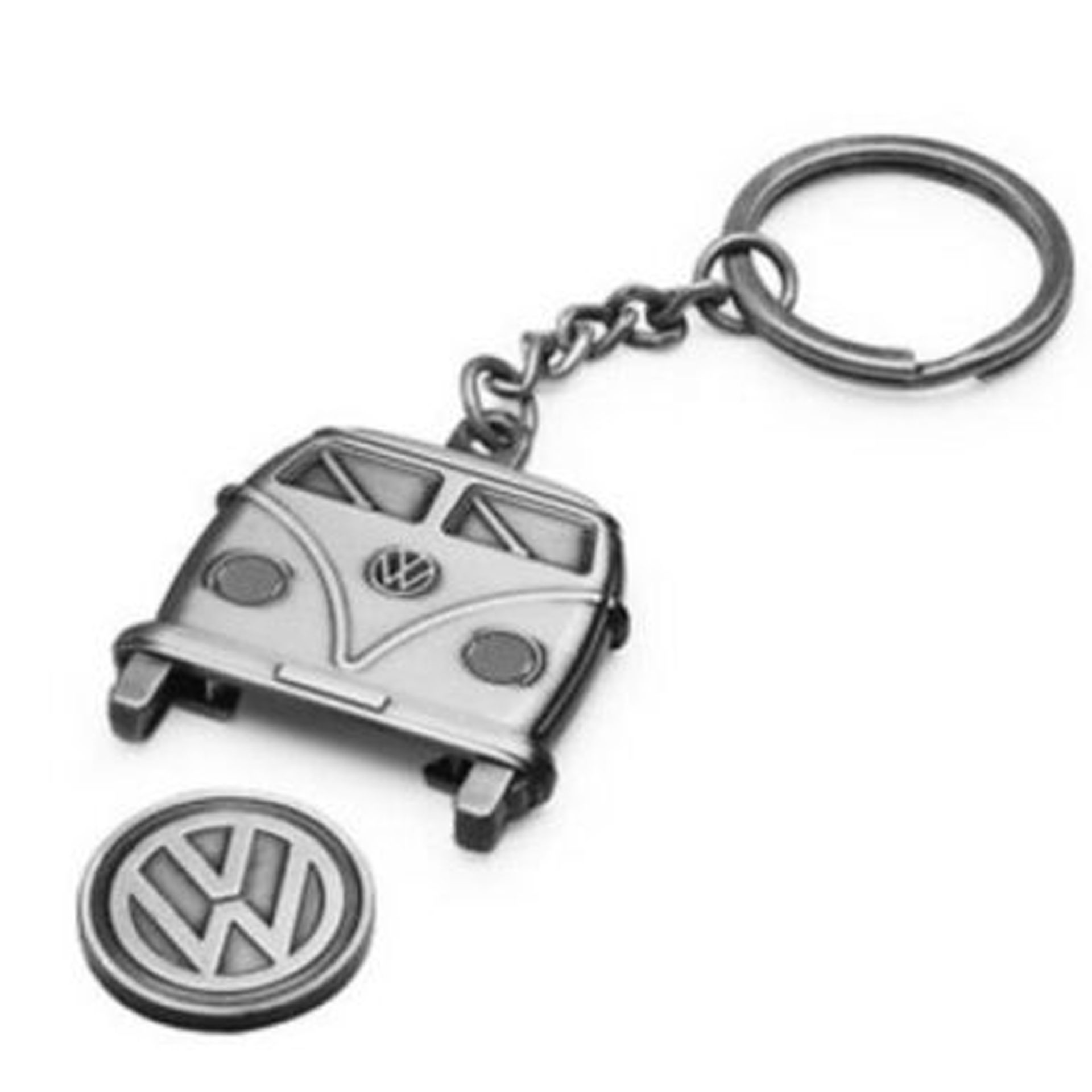 Volkswagen T1 Bulli Schlüsselanhänger mit Einkaufswagen-Chip 1H1087703D