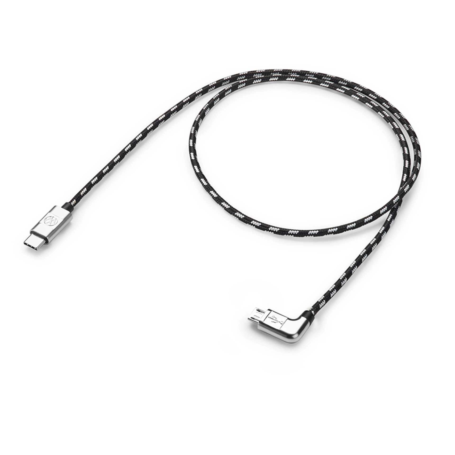 Volkswagen Anschlusskabel Ladekabel USB-C auf Micro-USB 70 cm 000051446BA