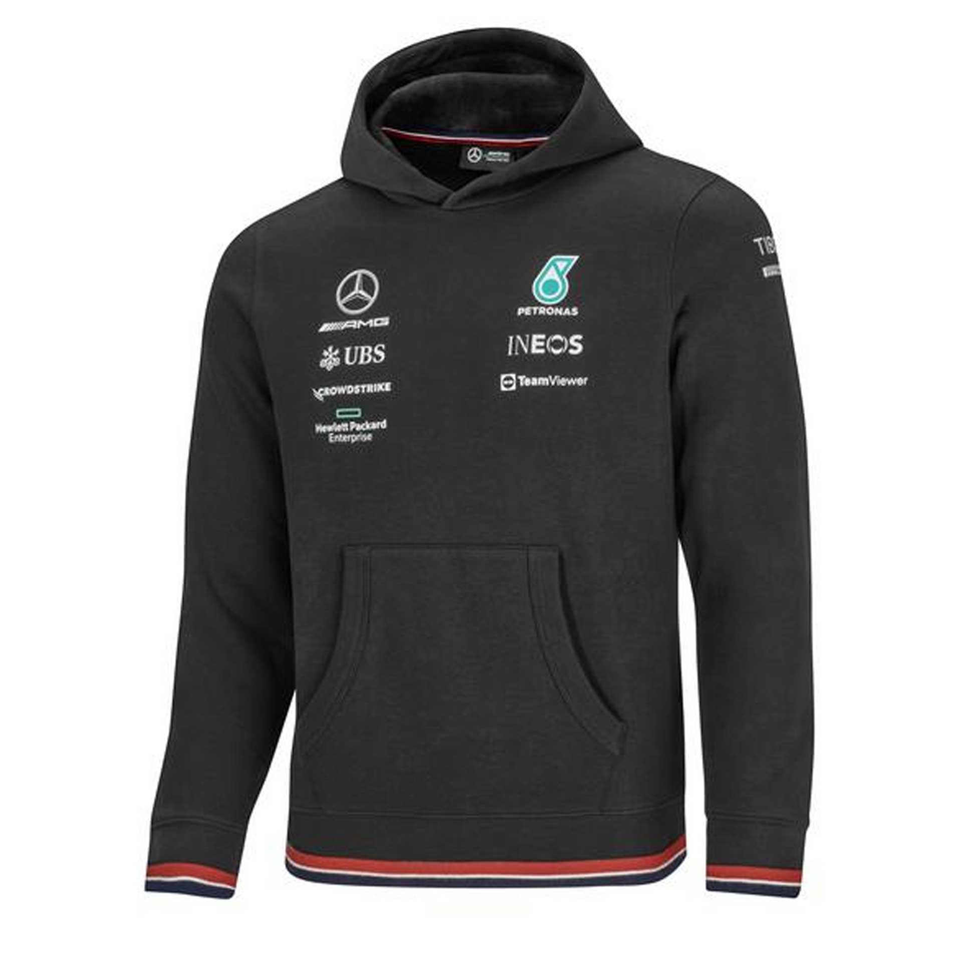 Mercedes-AMG Kapuzensweatshirt Kinder schwarz Formel 1-Team Größe 104 B67997791