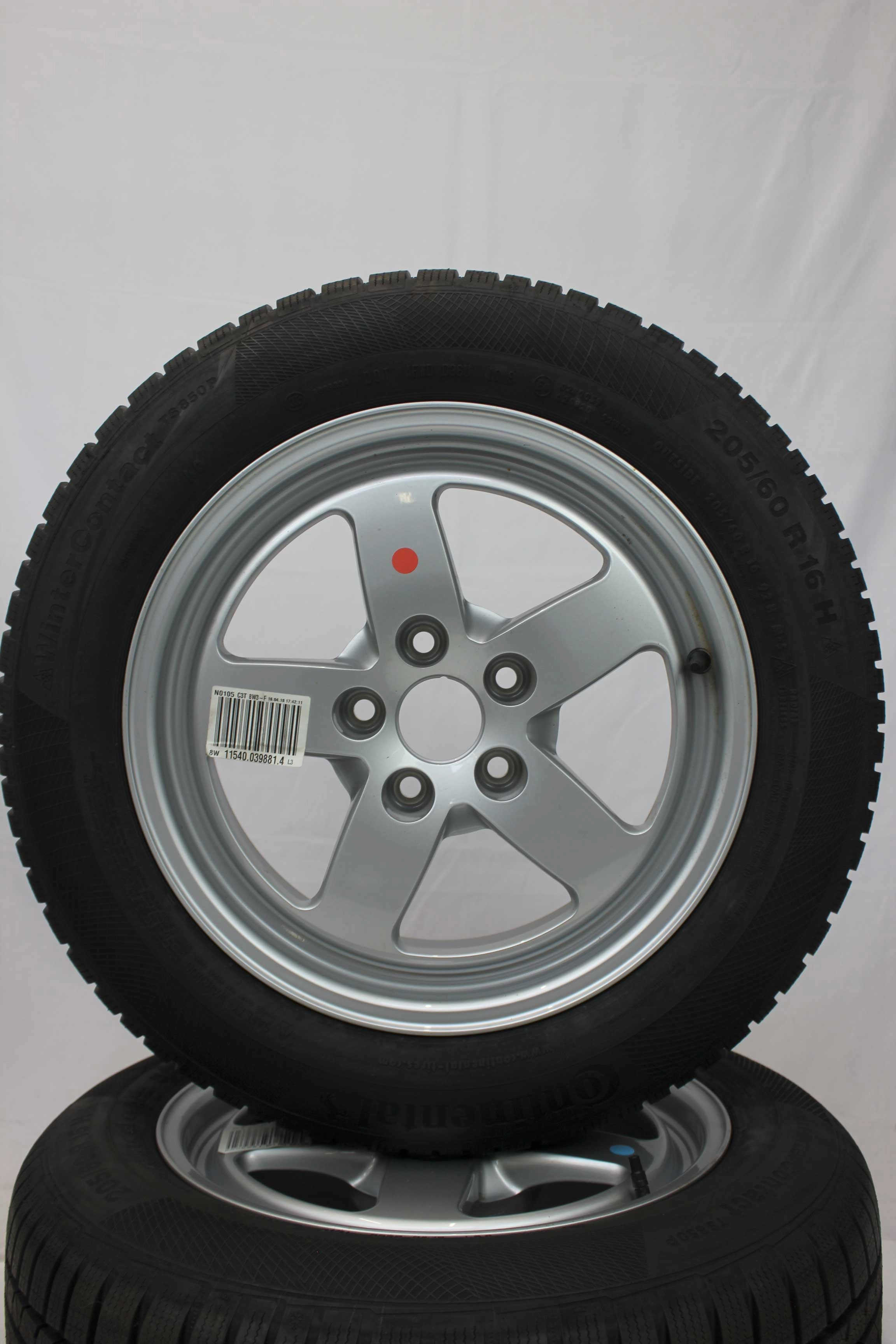 Winterkomplettradsatz-Audi-8W-A4-Alufelge-16Zoll-8W0601025-Winterreifen-Continental-WinterContactTS850P-205-60-R16-92H-10