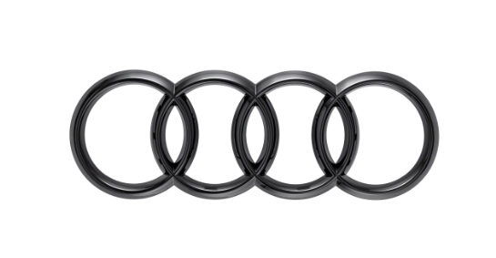 Audi Ringe in Schwarz für die Front für Audi A3 S3 A4 S4 A5