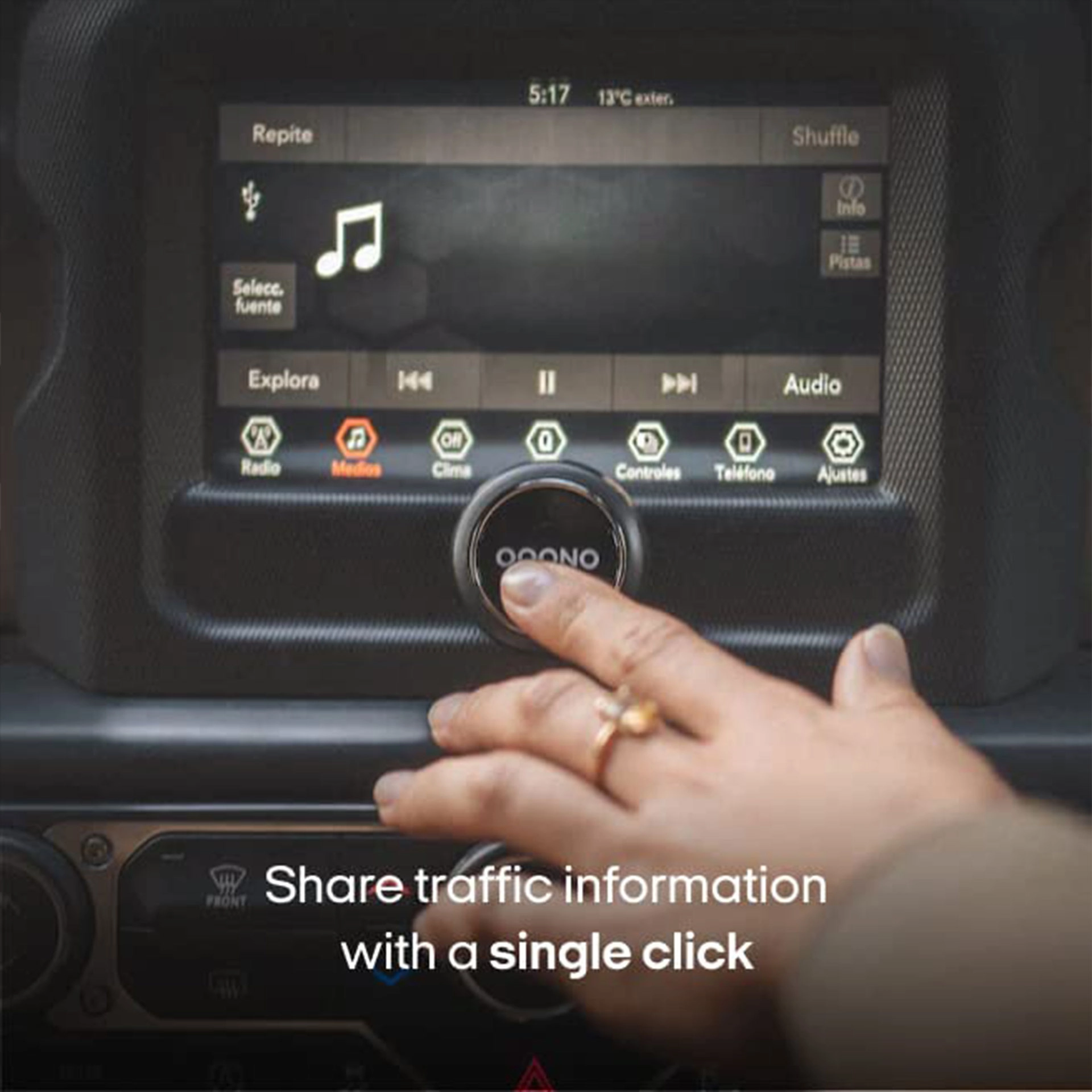 ooono Verkehrsalarm Traffic Blitzerwarner Bluetooth mit App Echtzeitwarnung INT-1106