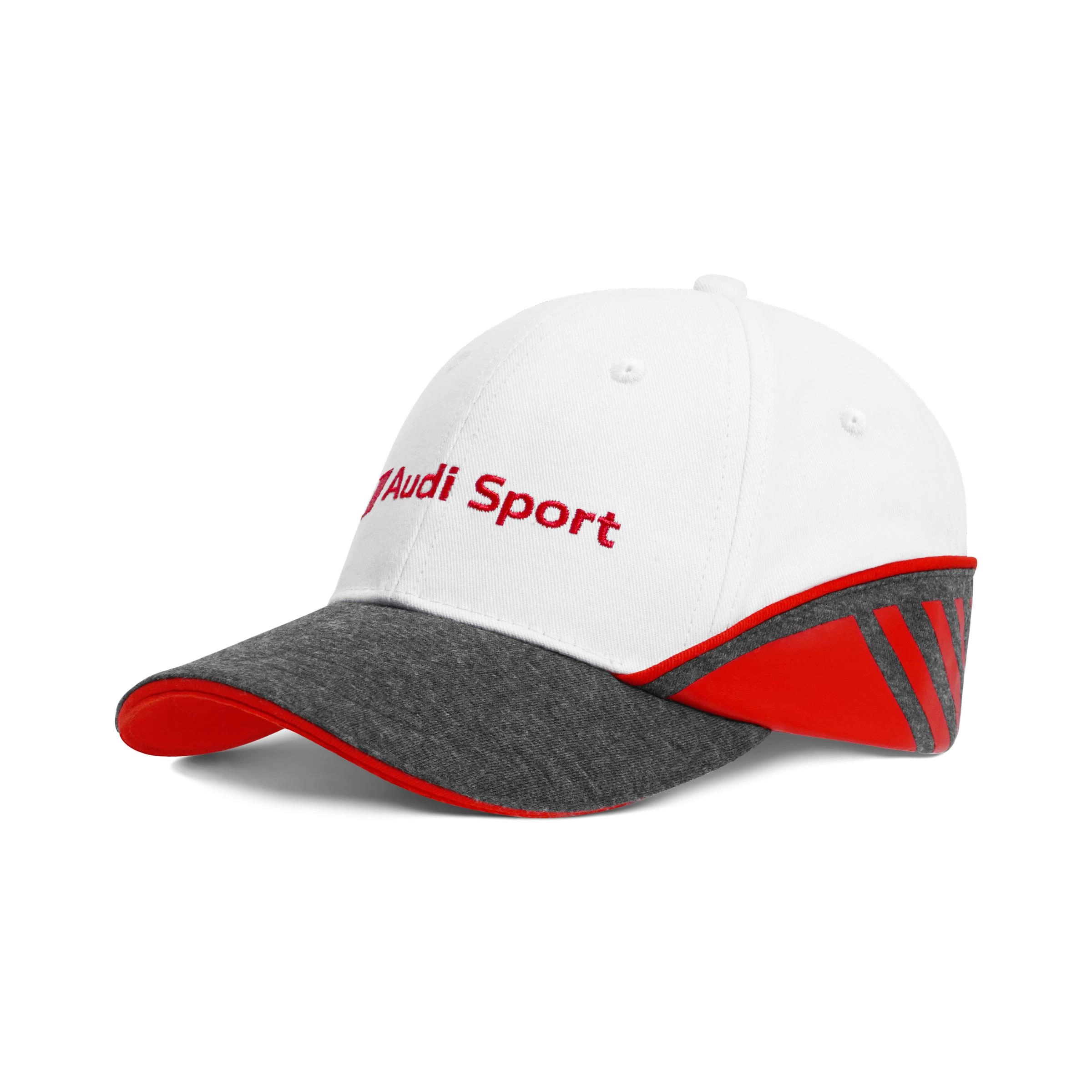 Audi Sport Kleinkinder Cap weiß/grau/rot Kappe Basecap 3202200600