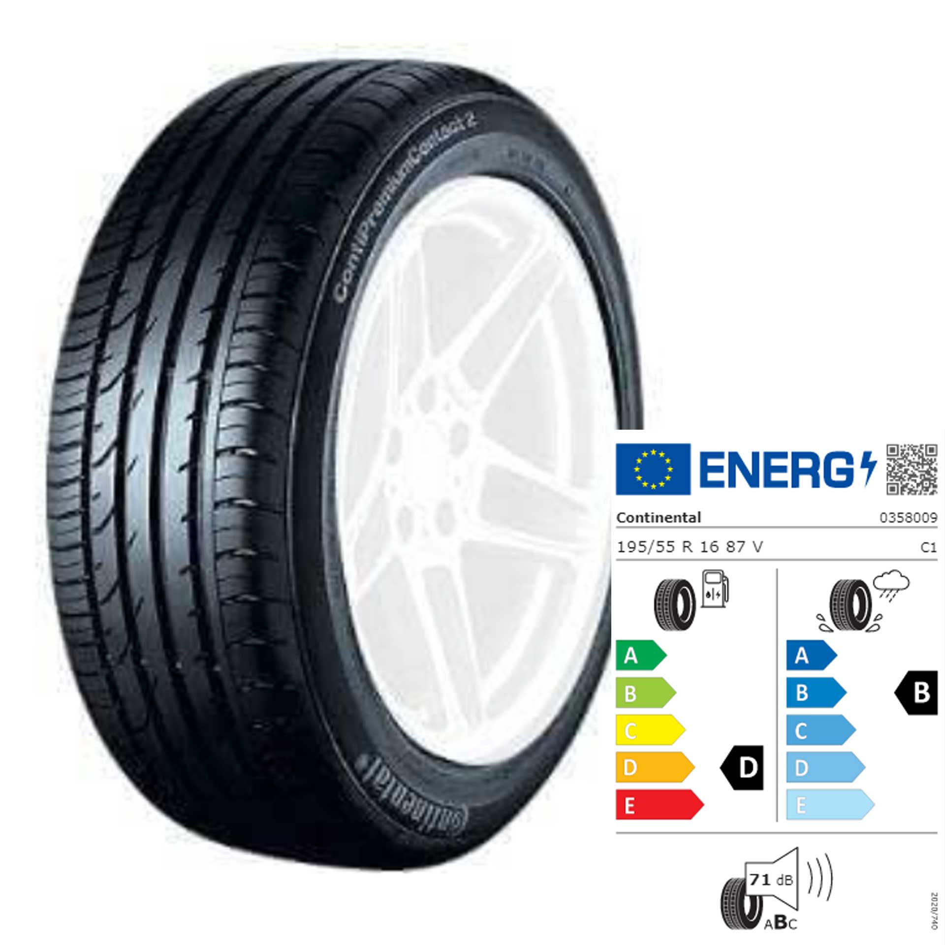 195/55 R16 87V Continental ContiPremiumContact MO - Sommerreifen Q44001111259A