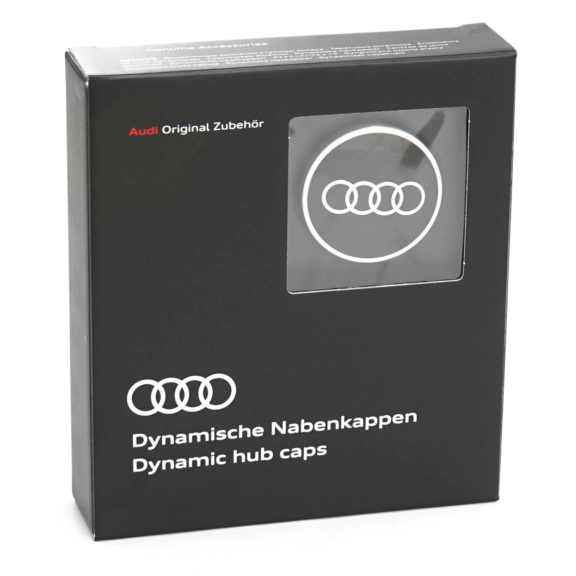 Audi dynamische Nabenkappen 4-teiliges Set Radnabenabdeckungen 4M8071006A