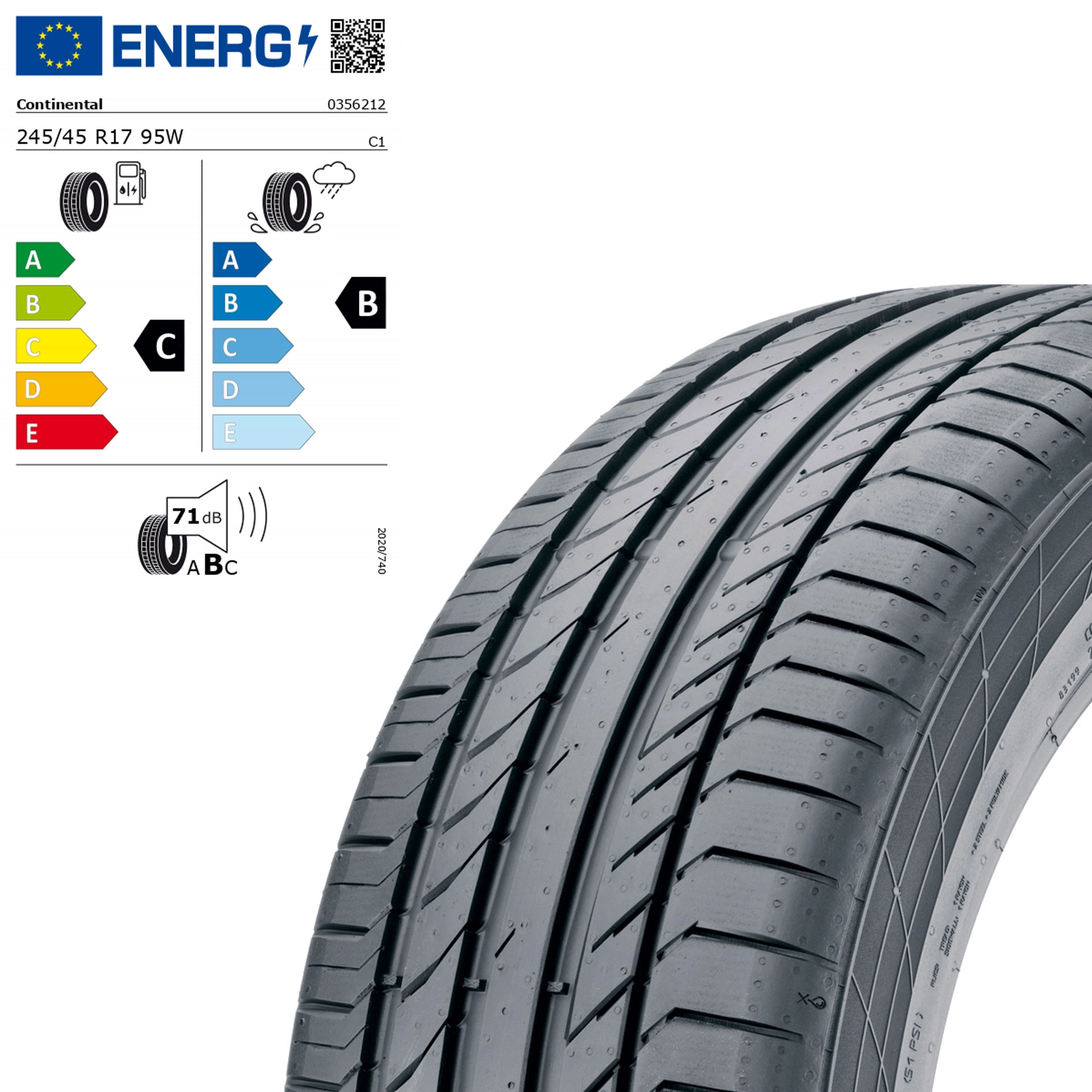 245/45 R17 95W Continental ContiSportContact 5 MO Sommerreifen Q44001111174