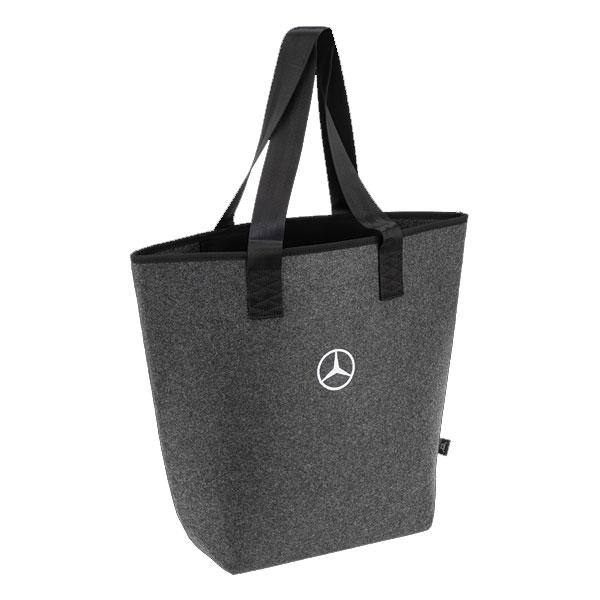 Mercedes-Benz Einkaufstasche Filz Shopper grau/schwarz MBT01