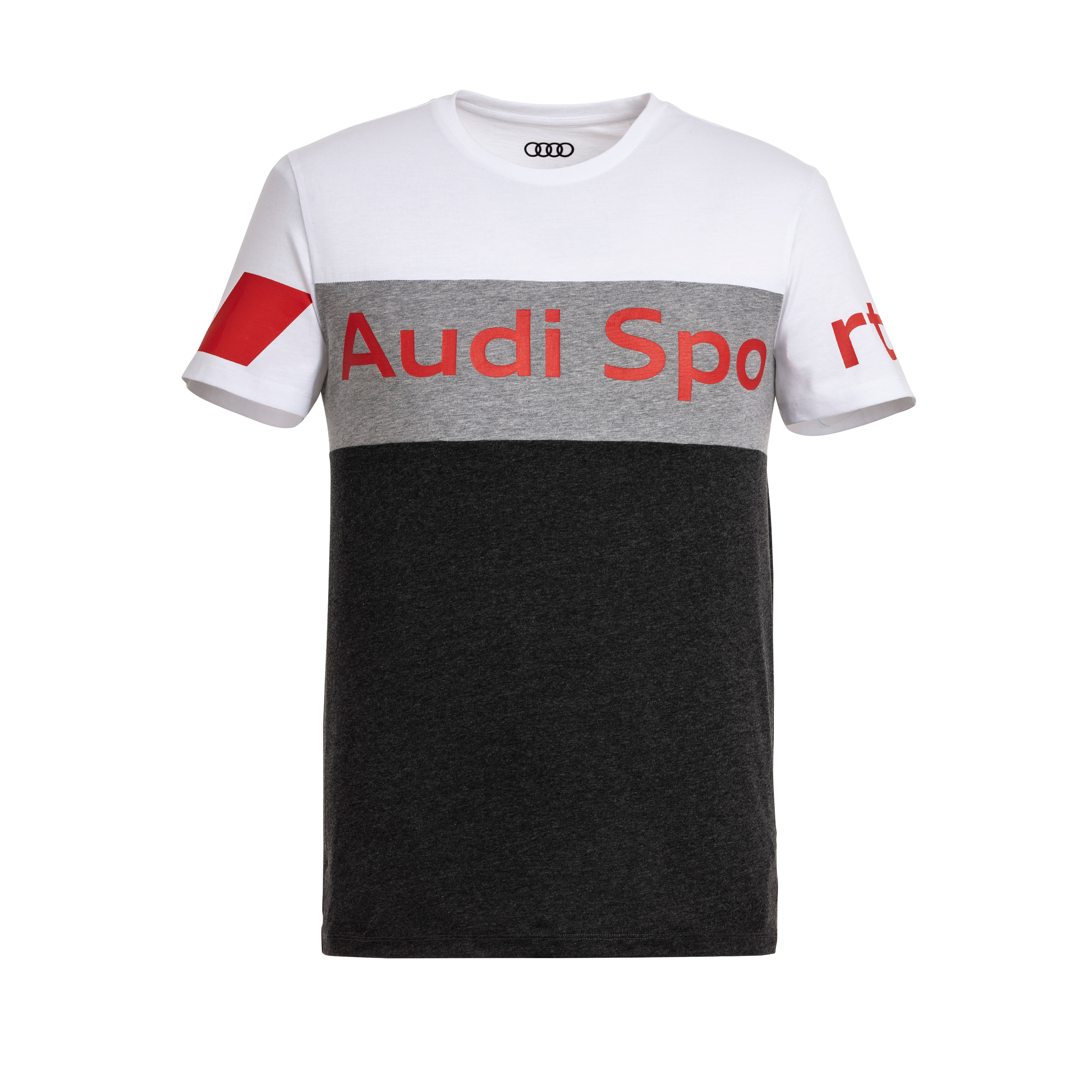 Audi Sport T-Shirt Herren grau/weiß Größe XL 3132001605
