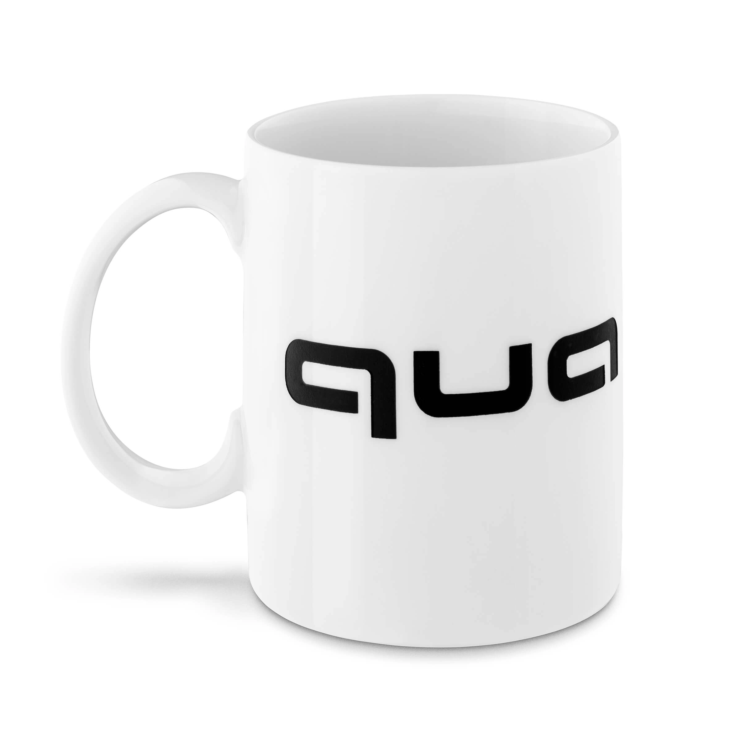 Audi quattro Becher Kaffeebecher Teetasse Tasse weiß/schwarz 3291800700