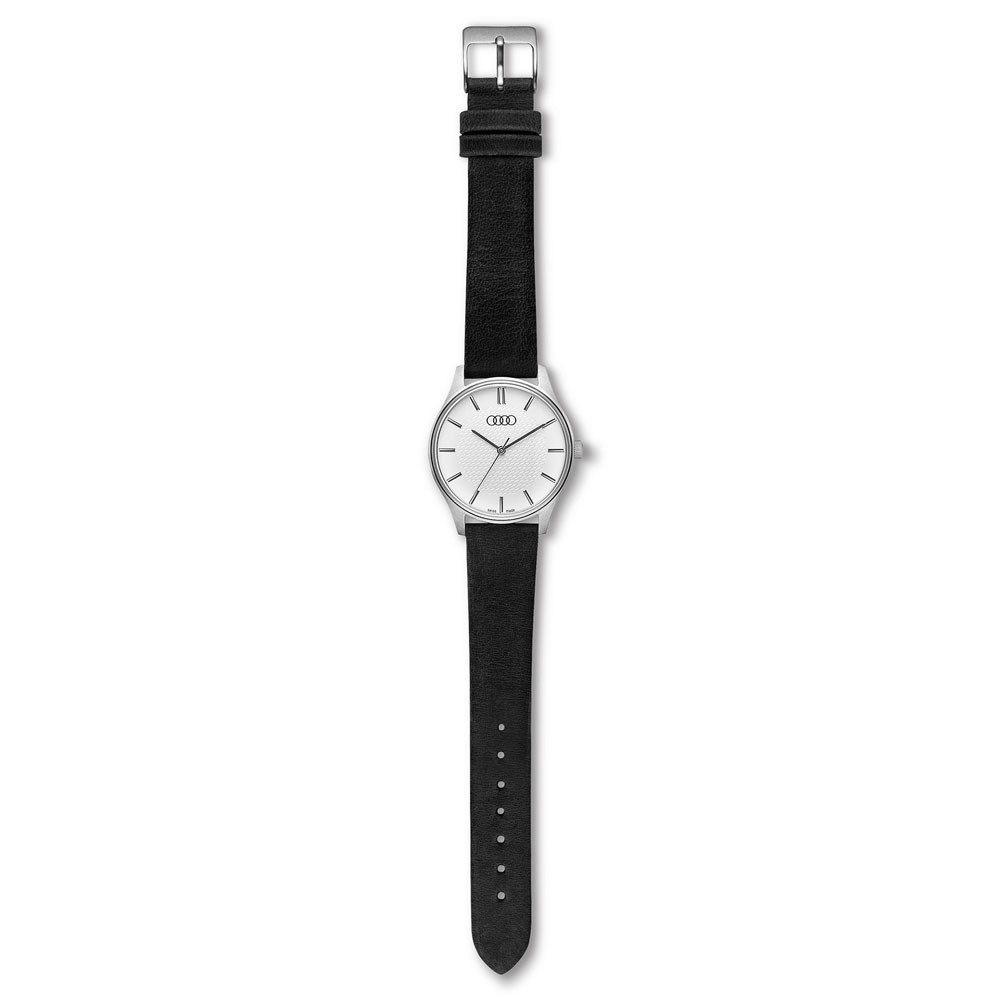 Audi Uhr Damen silber/schwarz Armbanduhr Audi Uhr Damen silber/schwarz Armbanduhr
