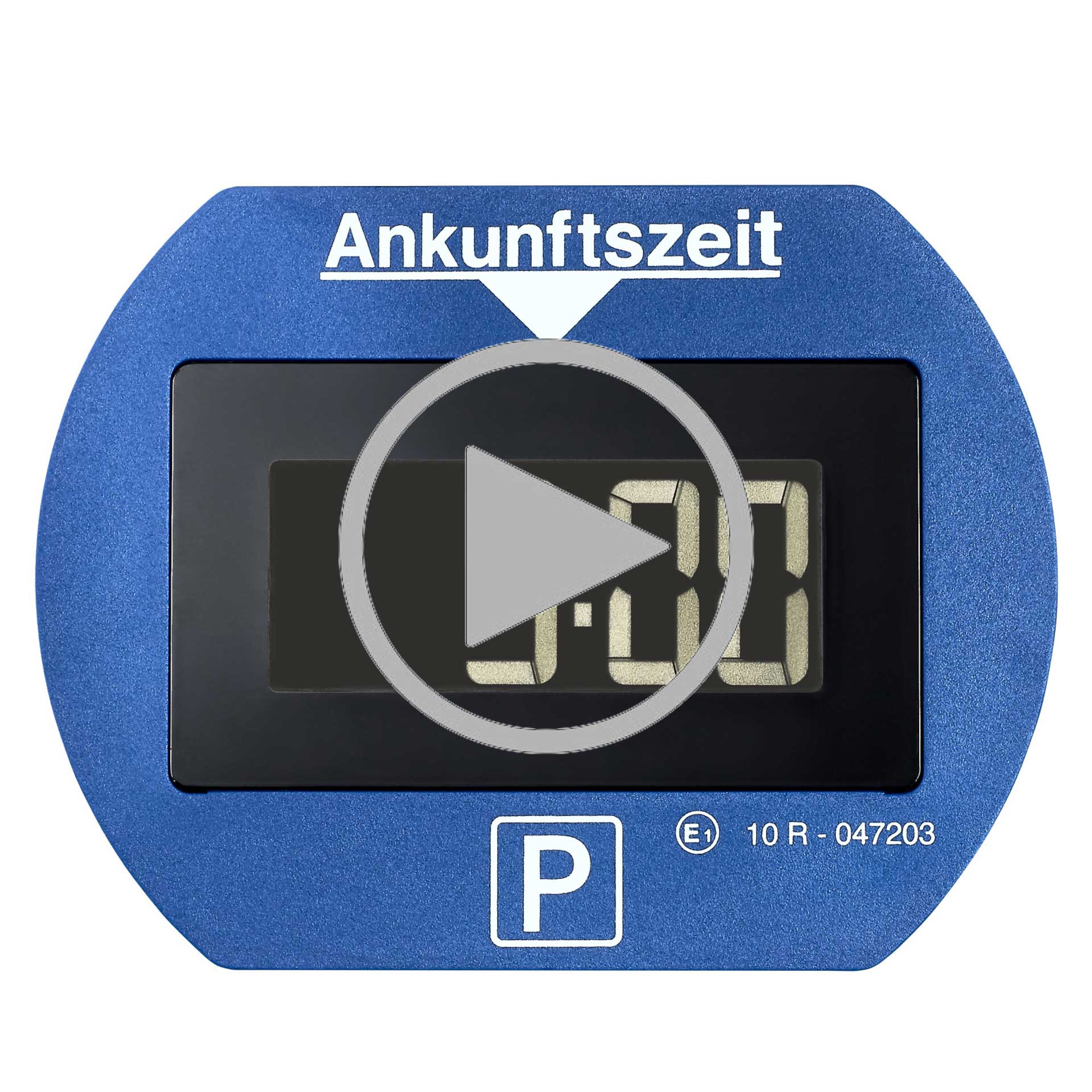 PARK LITE elektronische Parkscheibe blau automatische Parkzeiteinstellung PARK LITE elektronische Parkscheibe blau automatische Parkzeiteinstellung