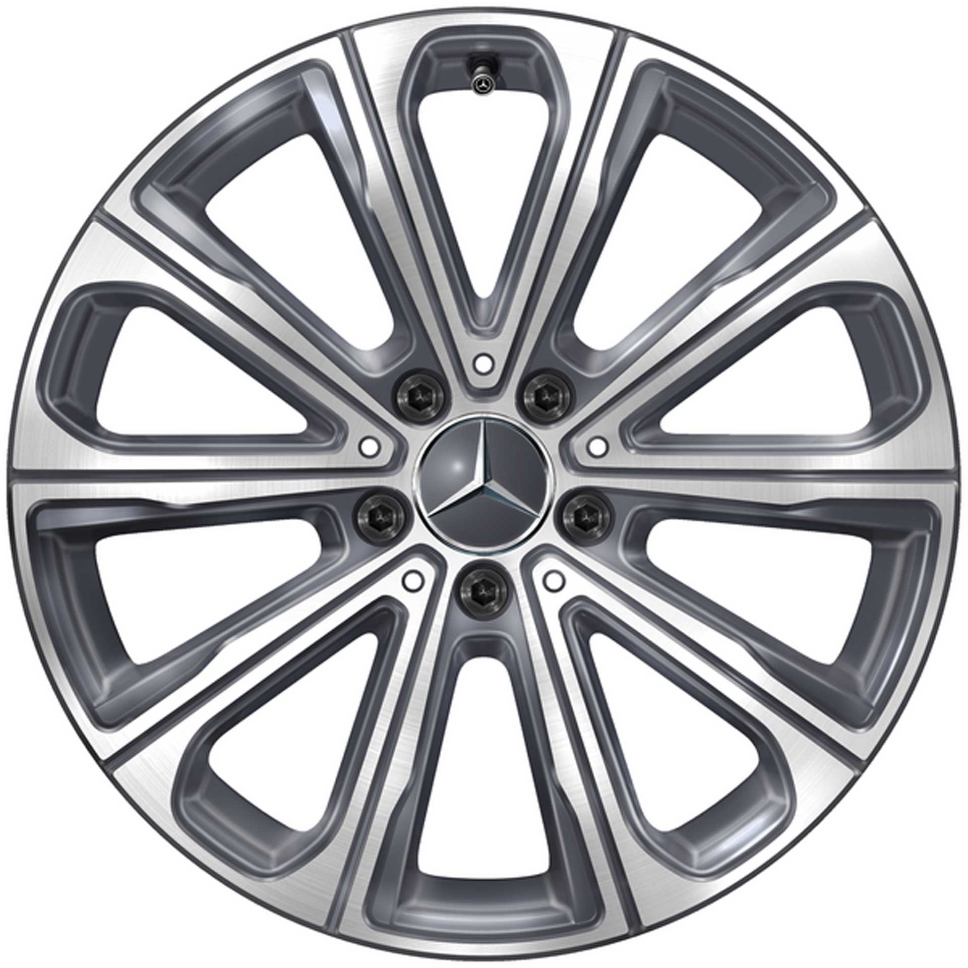 Mercedes-Benz 10-Speichen-Rad 18 Zoll Leichtmetallfelge GLC X254 tremolit-metallic glanzgedreht A25440145007X44